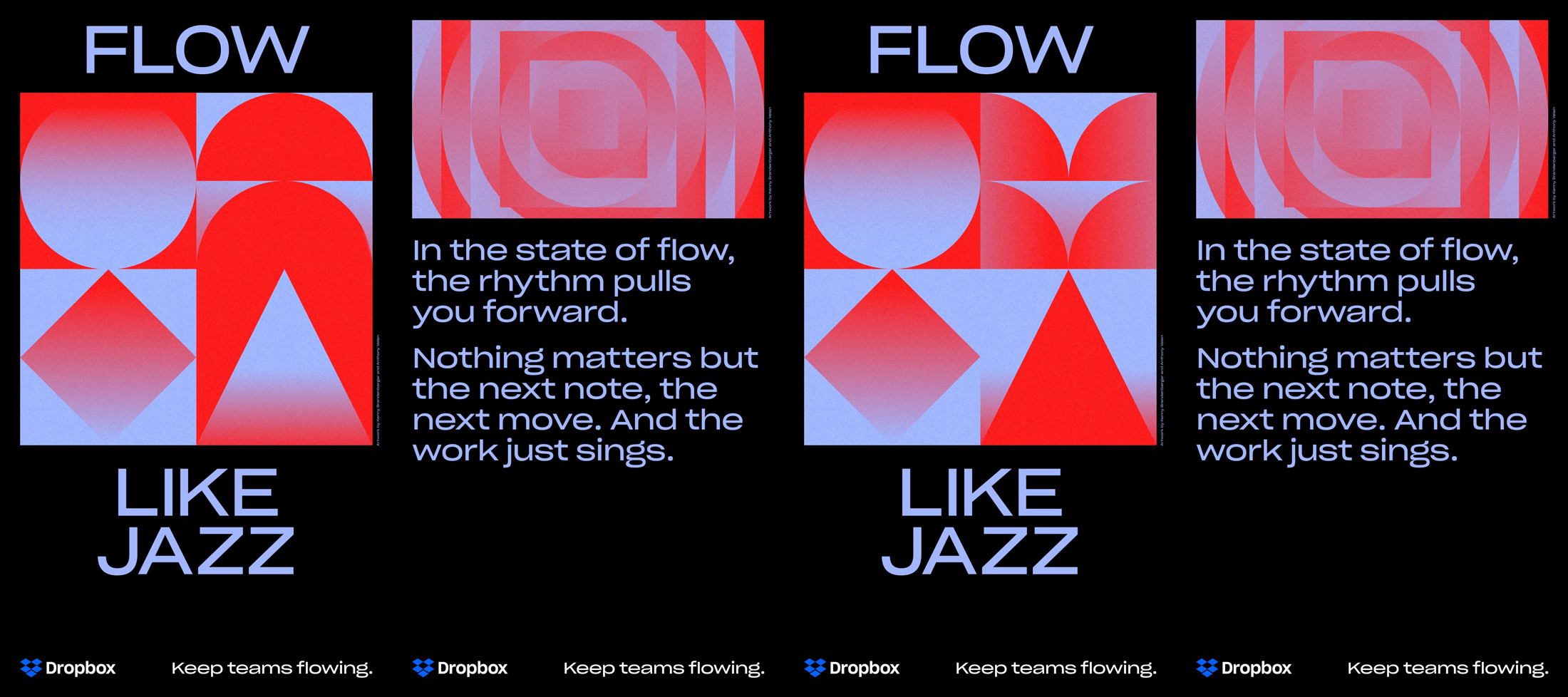 Flow, Dropbox, 2× 1080 × 1920 video [4×] & still, animation by Kenny Brandenberger & Anthony Velen