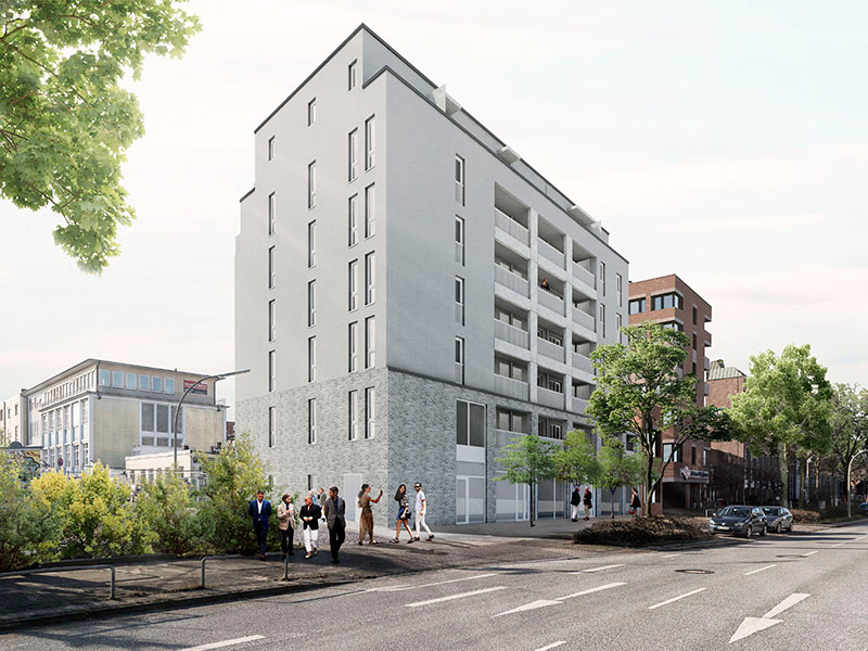 Wohn und Geschäftshaus Wandsbek STUDIO MARS ARCHITEKTEN IN BERLIN