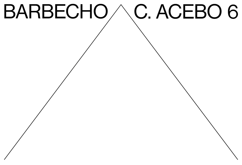 BARBECHO, C. ACEBO 6, graphic identity architecture; symmetry, repetition, curvature