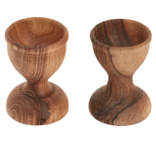 Pair Of Walnut Egg Cups Notes On Toast