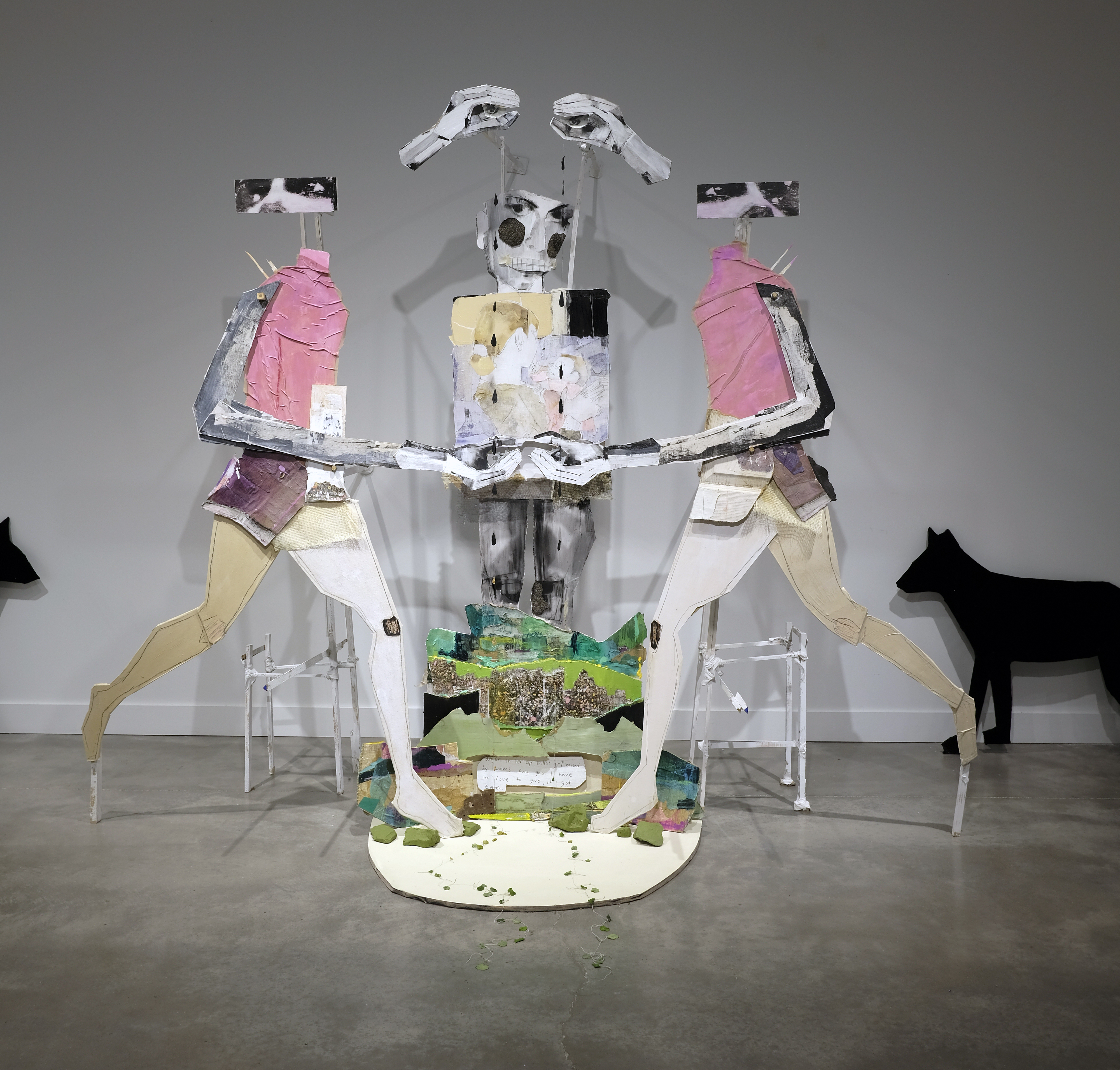 anger in her eyeballs, 18 ft x 6 x 3 ft, 2017