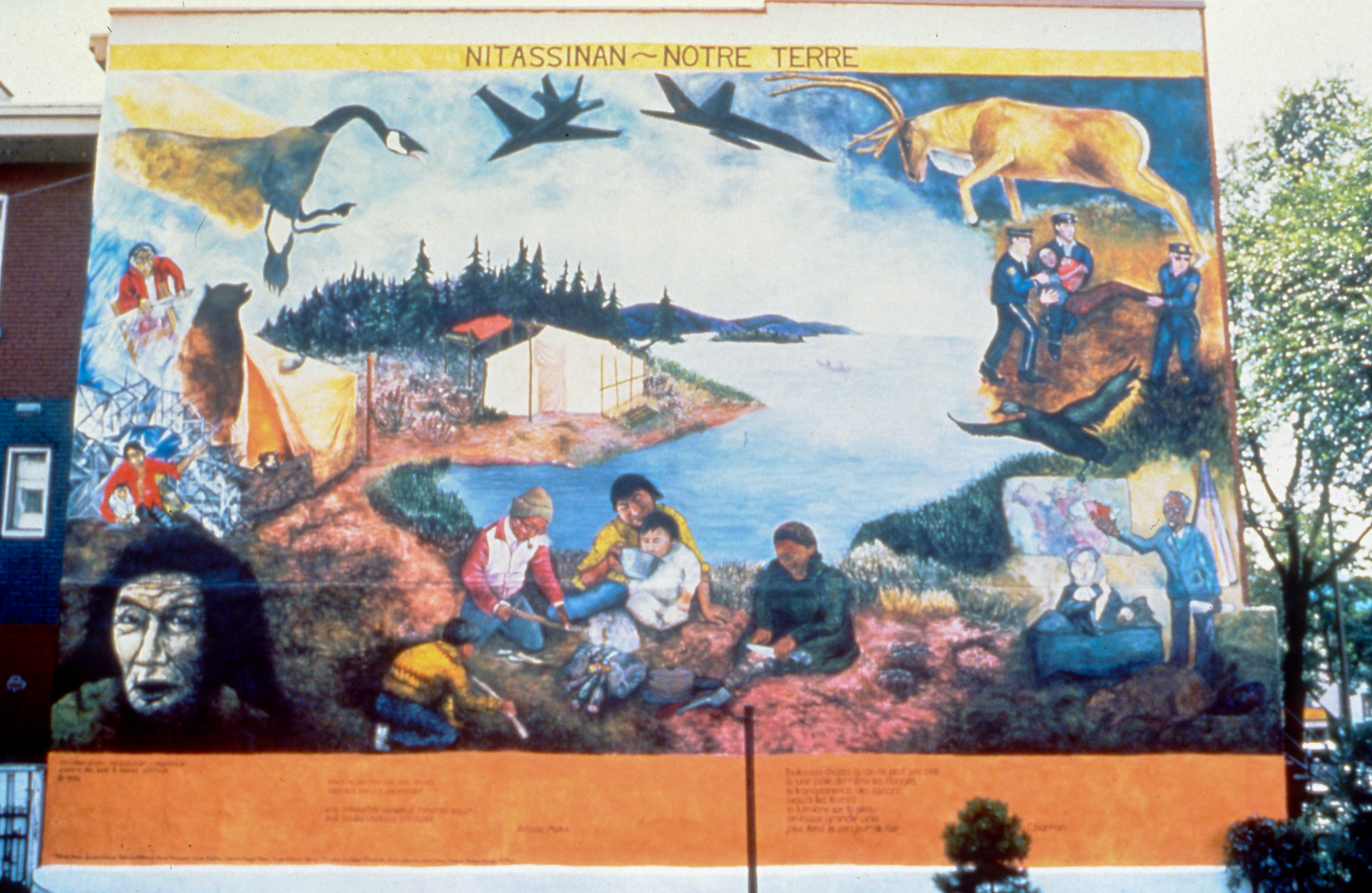 Nitassinan Projet collectif/group project sous la direction de/under the direction of Sabrina Mathews, rue Berri, Montréal