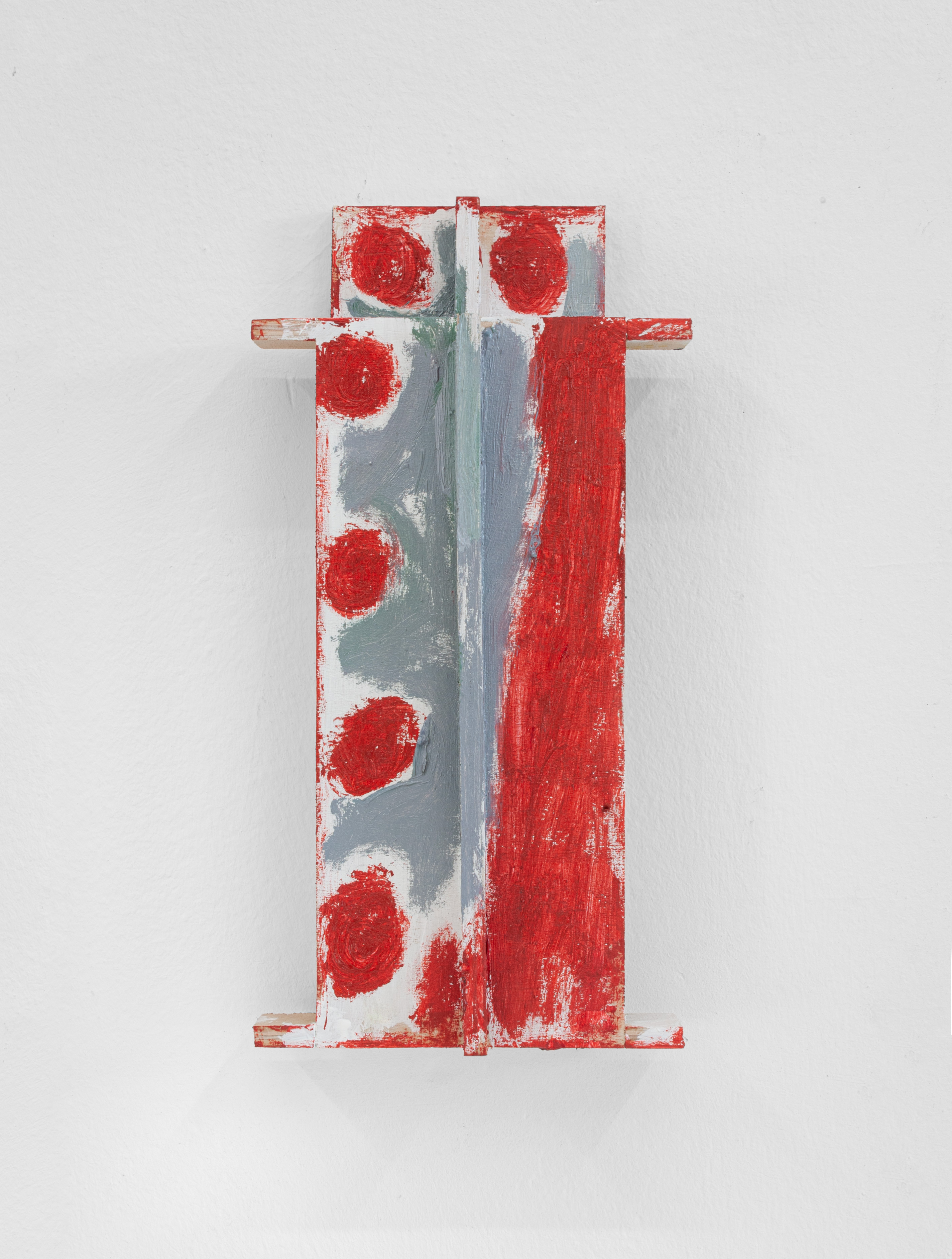 Woodpecker, 2025  Oil on wood  25 x 15 x 8 cm