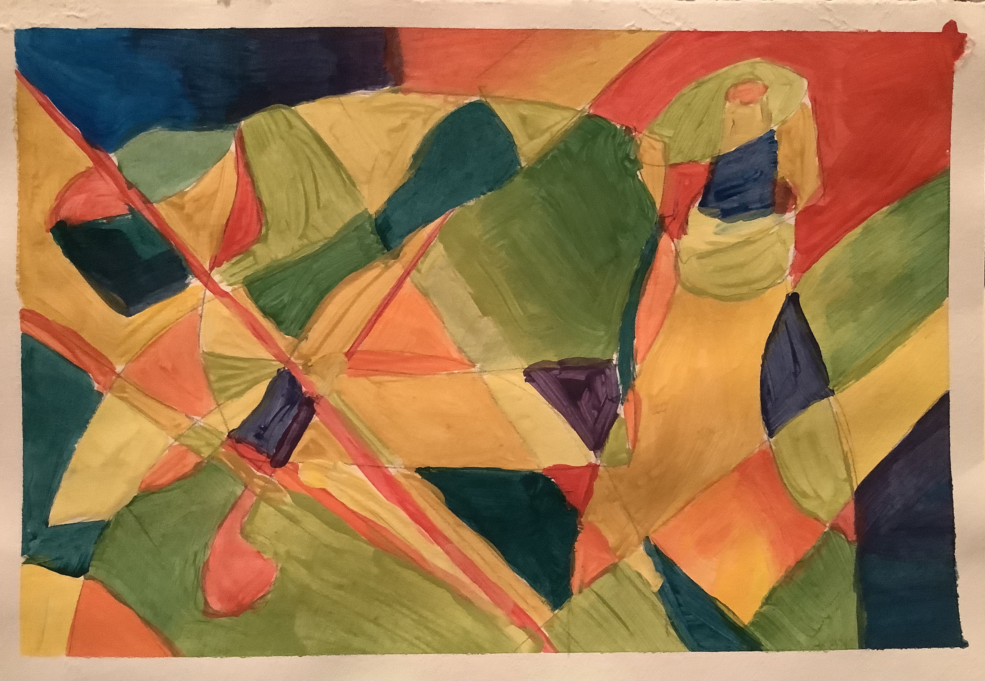 3terceiroexercicio | 14,8cm x 21cm | Rosângela Caldas | 2020 | guache sobre canson