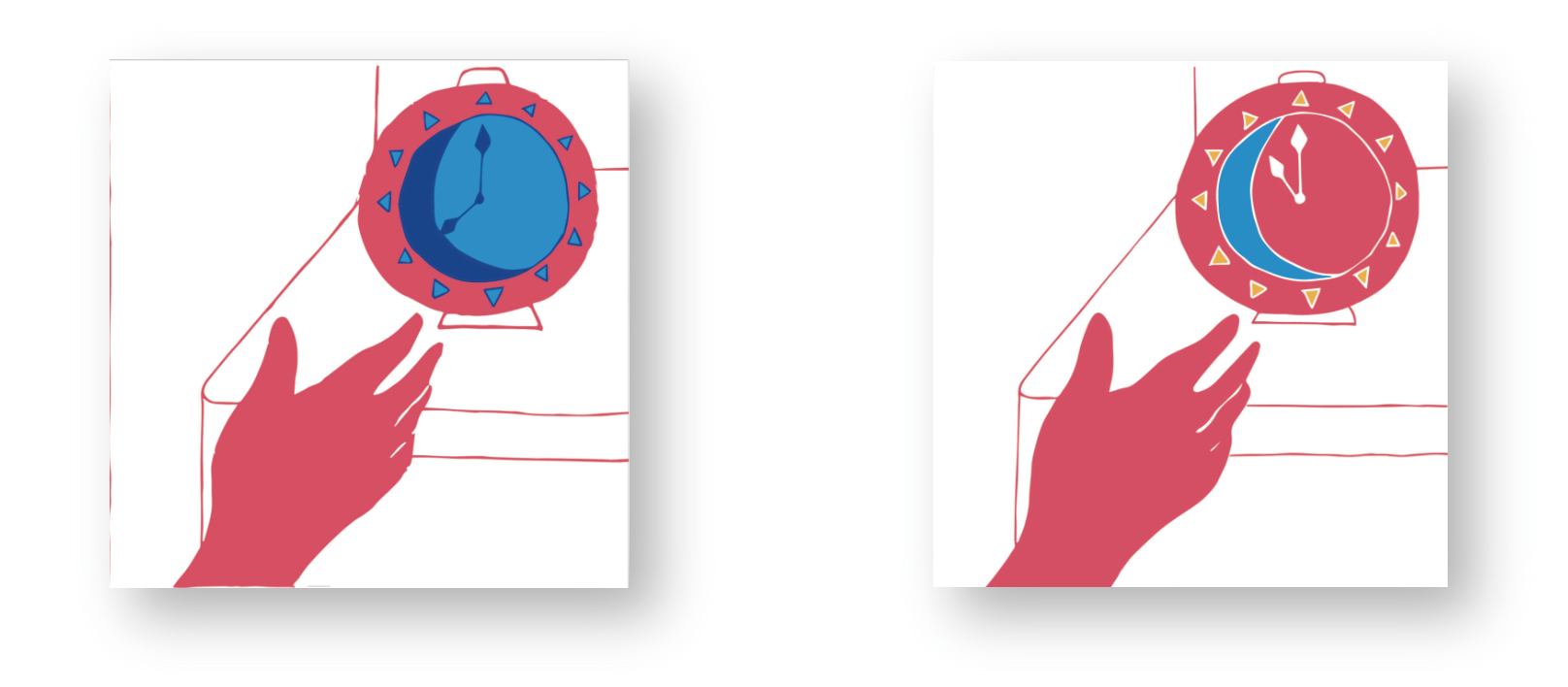 the images in a similar composition