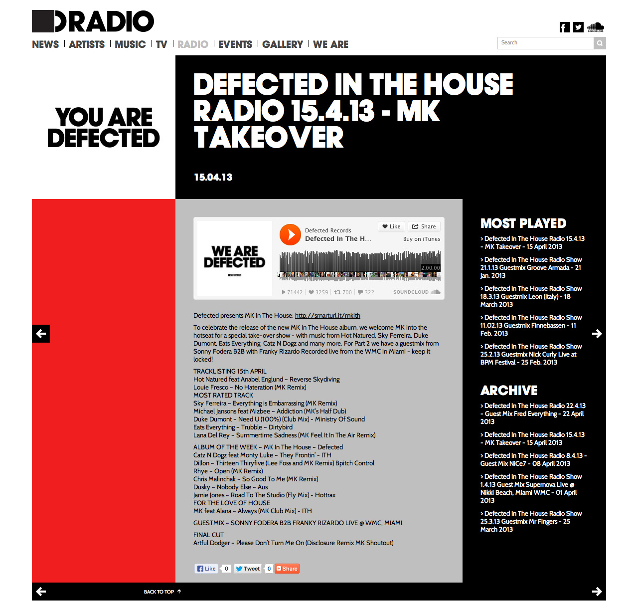 Defected Records 'We Are Defected' — nickhearne