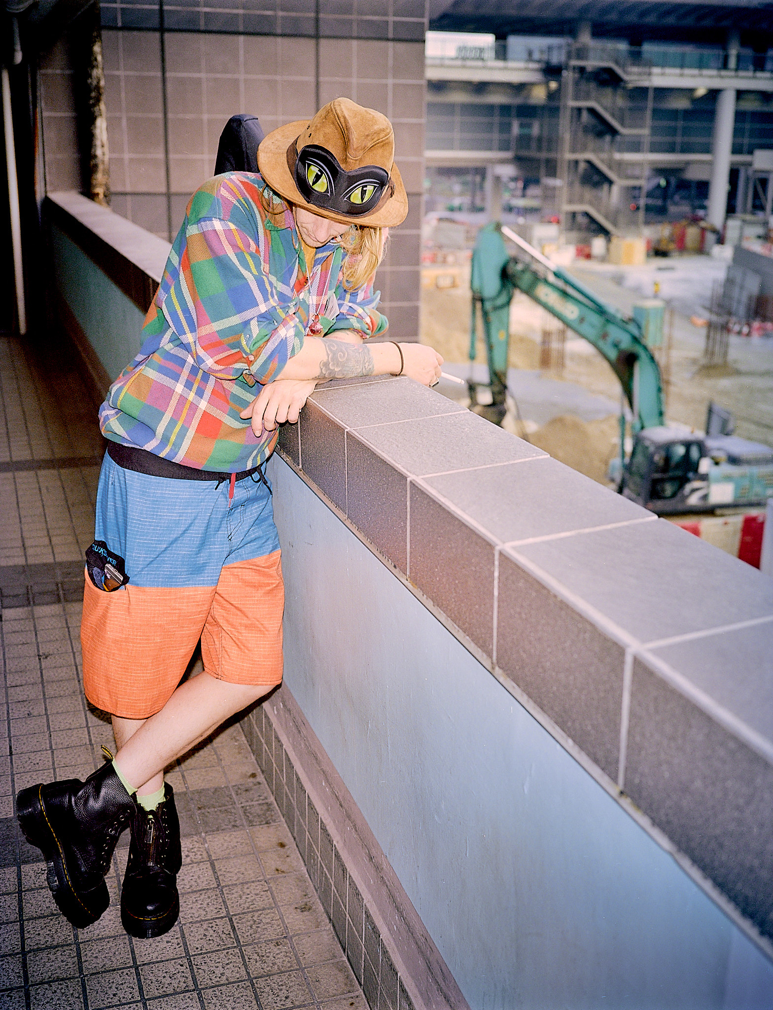 At the Hong Kong Airport, 2017.