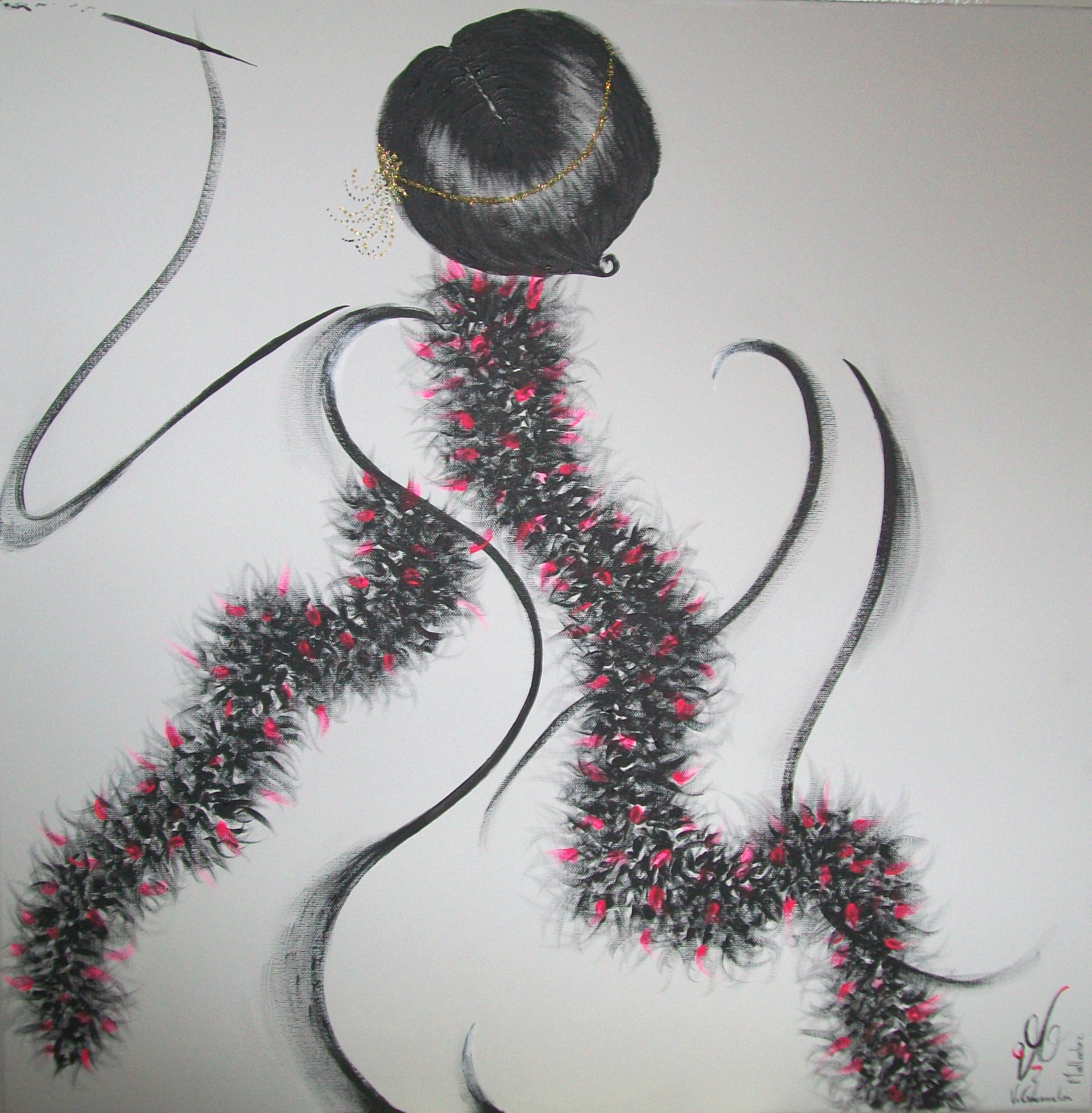  "Une époque" (60x60) Acrylique sur toile 