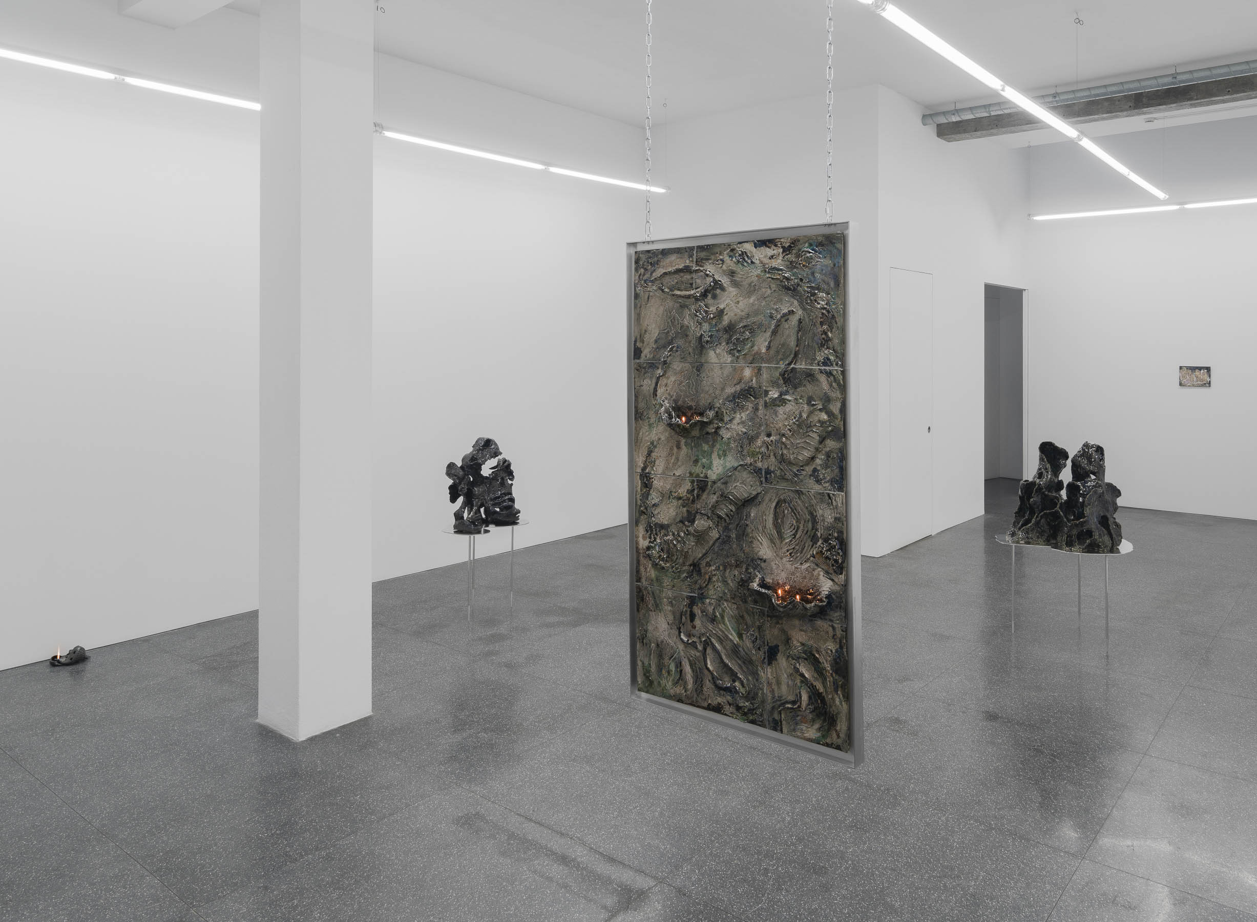 Burned against the rear fender, 2021, Lehmann+Silva Gallery
