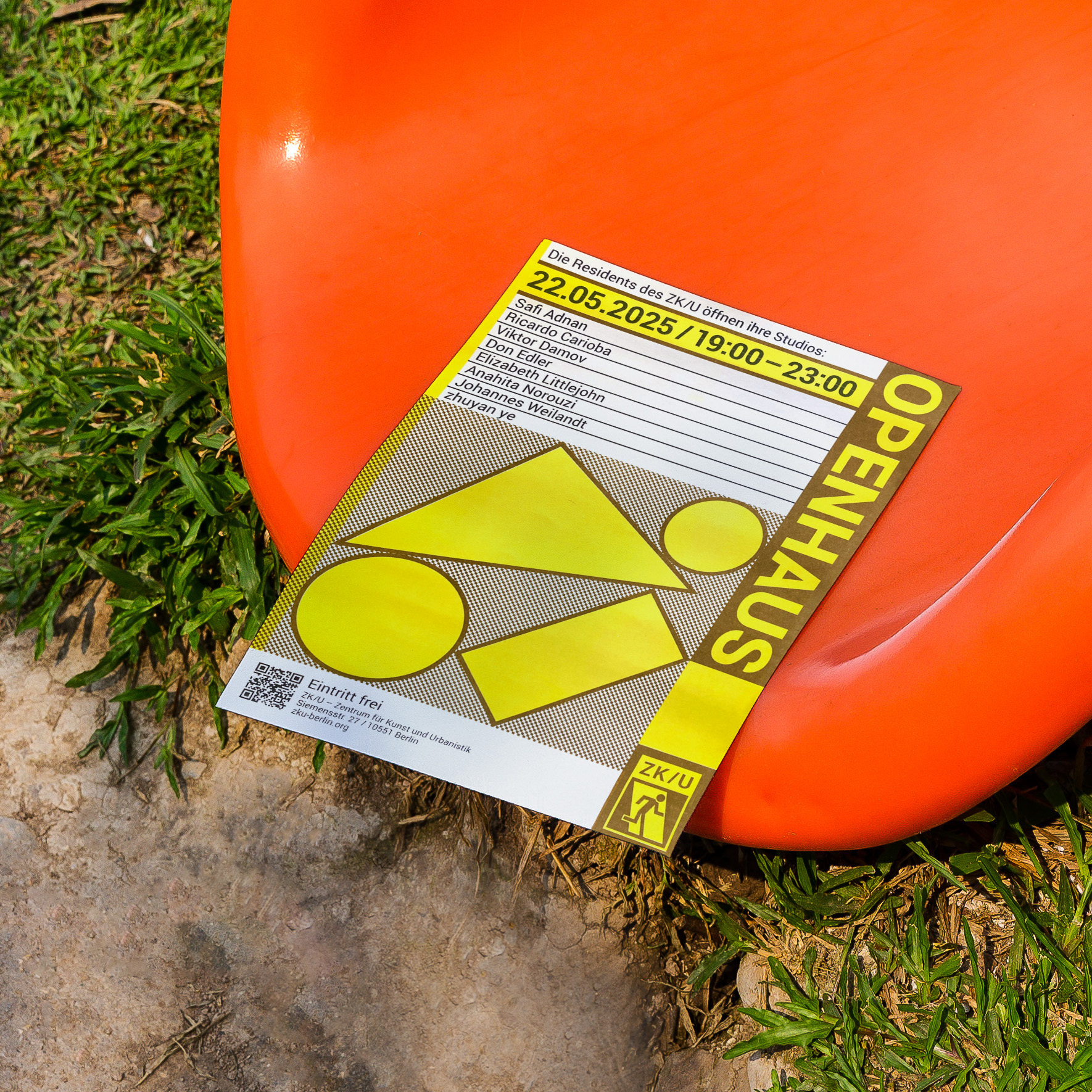 Risograph Posters and Social Media Assets for ZK/U Berlin, 2025