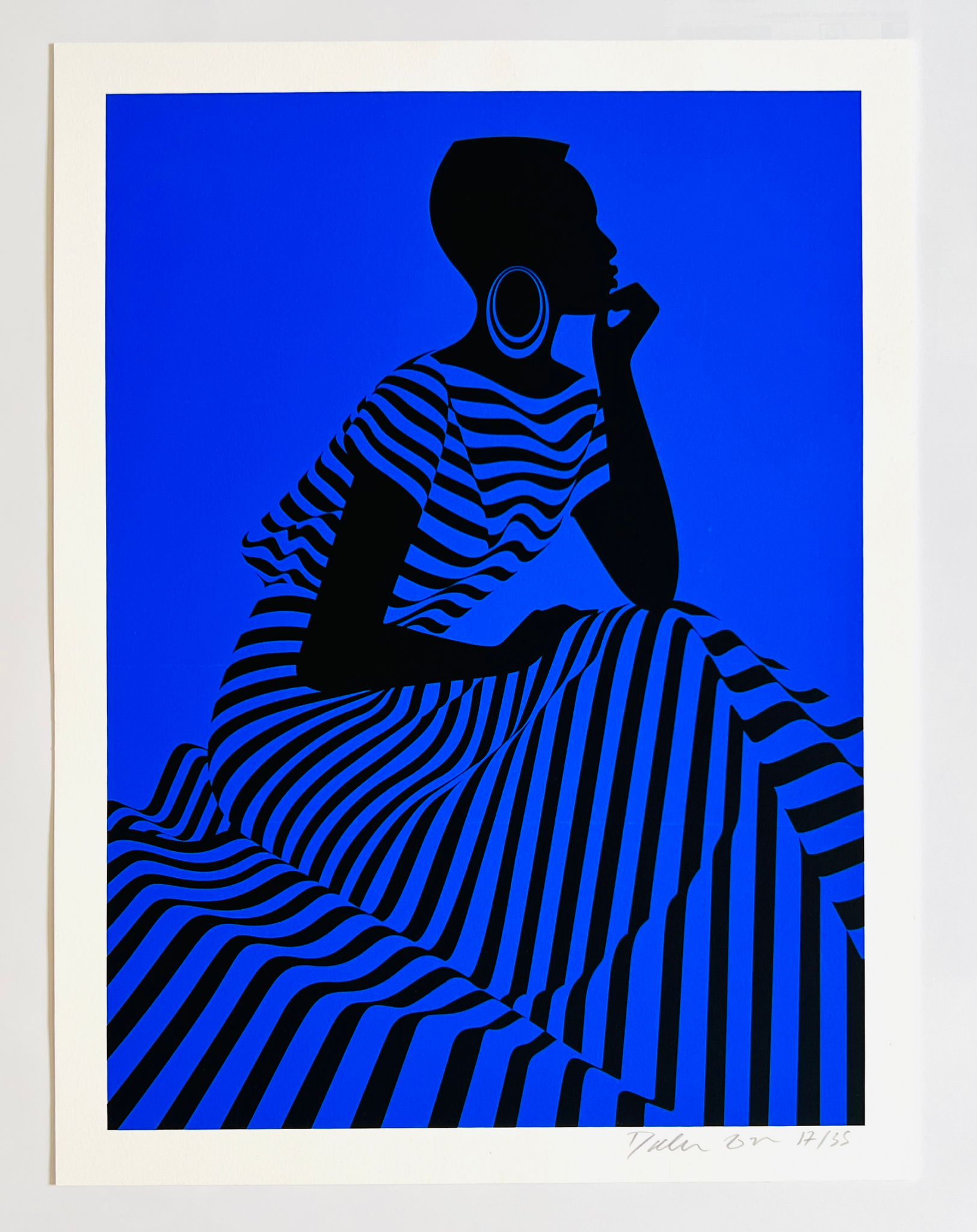 Chifen Cheng: I'm donating this signed limited edition print of Composed  (30 x 40) cm by illustrator Malika Favre commissioned by Pentagram. You may recognize her work from The New Yorker, bold, minimal, and always powerful. The title Composed deeply resonates with me right now. In a moment of turbulence and helplessness, it’s a quiet reminder to hold steady, even when it feels nearly impossible.