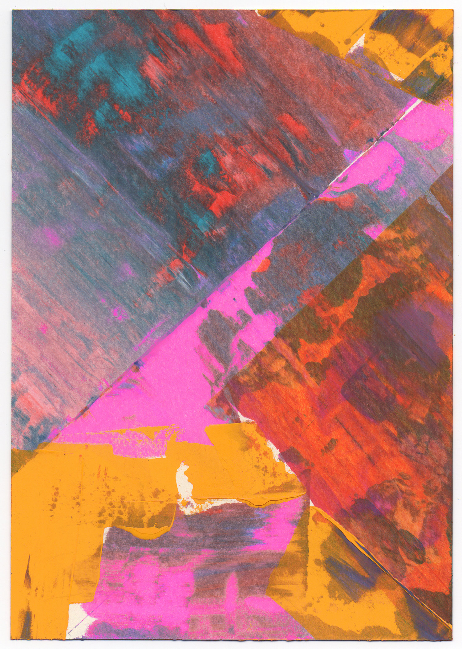 Untitled 367, 2017, Acrylic on paper, 21x14.8cm