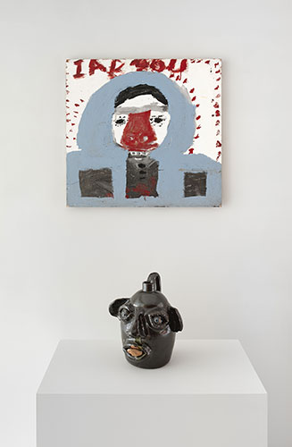 Mary T Smith I AR YOU 1988; Jerry Brown Jug 5 (Tongue) 1991 Photo: Alex Delfanne
