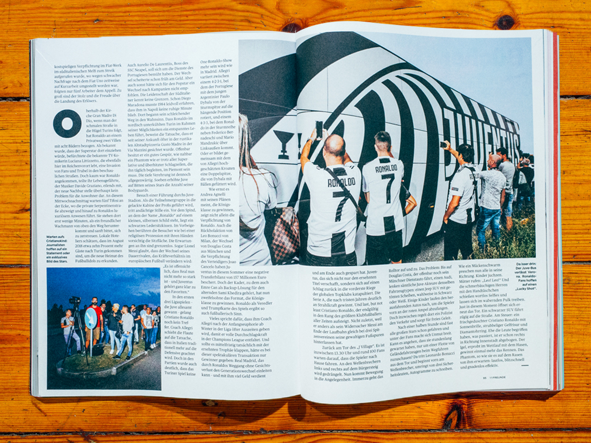 11 Freunde / Ronaldomania in Turin / September 2018