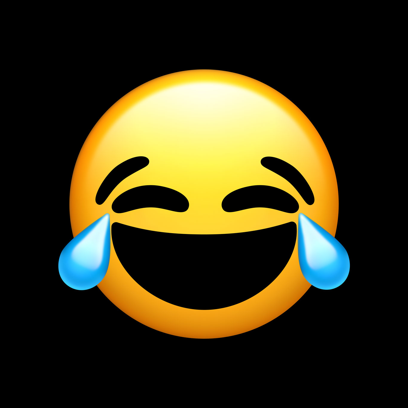 Emoji 4/7 (Face with Tears of Joy), 2024, inkjet print, 50 × 50 cm