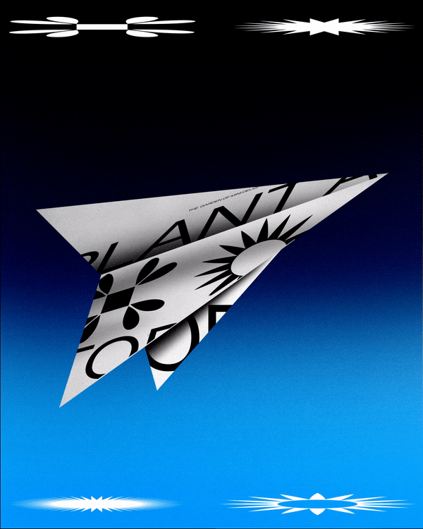 Plane dropping abstract seeds. ✶2021