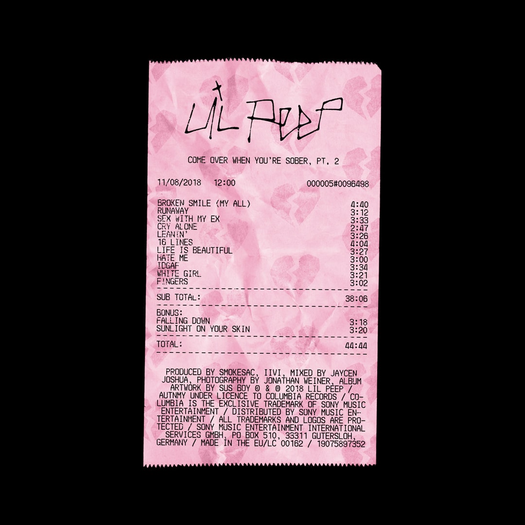 Lil Peep Receipt