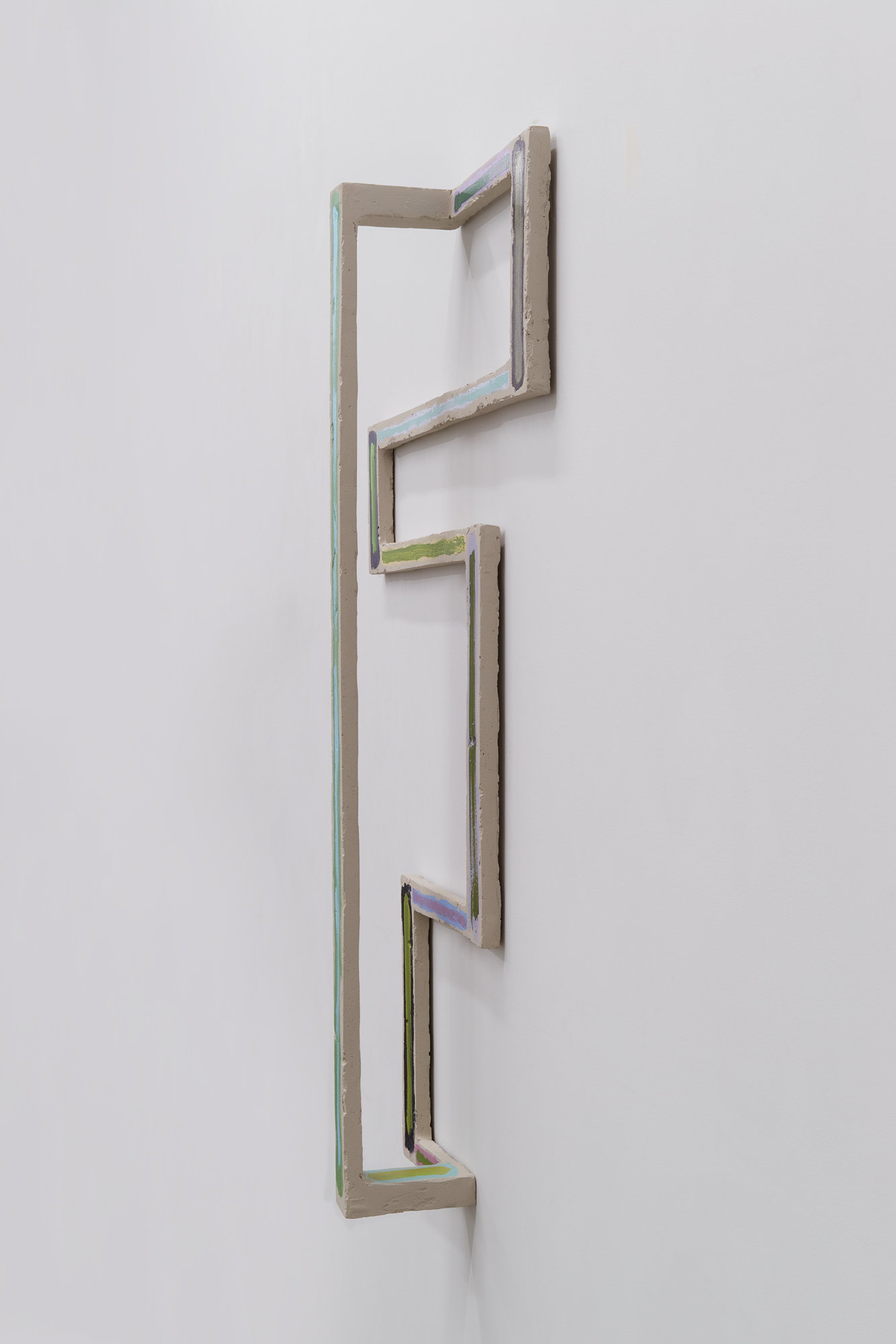 Utterance 7, 2019Mild steel, stucco, acrylic paint36 &sup1;&frasl;₄" x 24 &sup1;&frasl;₄" x 5"