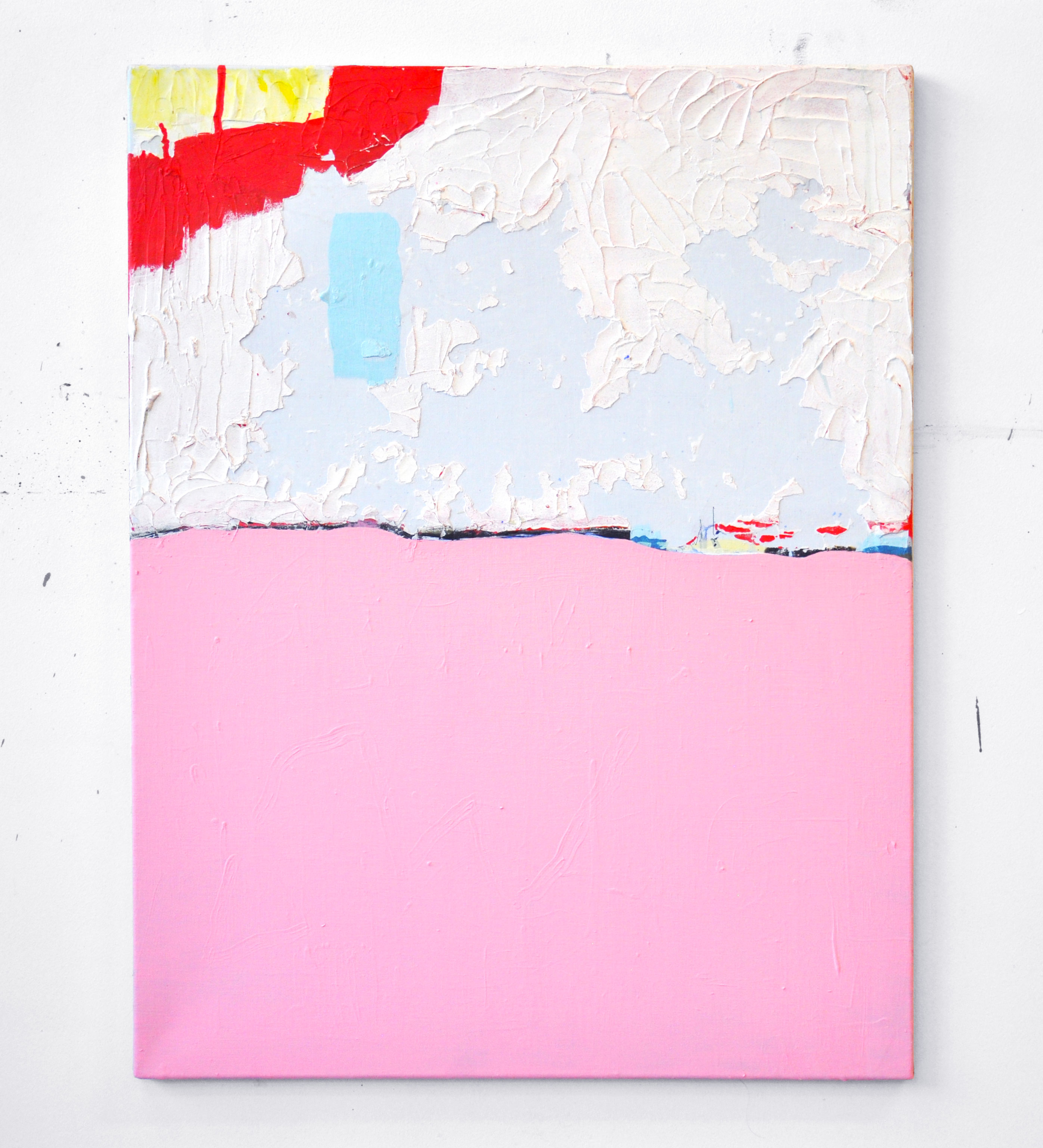 Unititled/ Acrylics, Plaster on Canvas/ 70x90