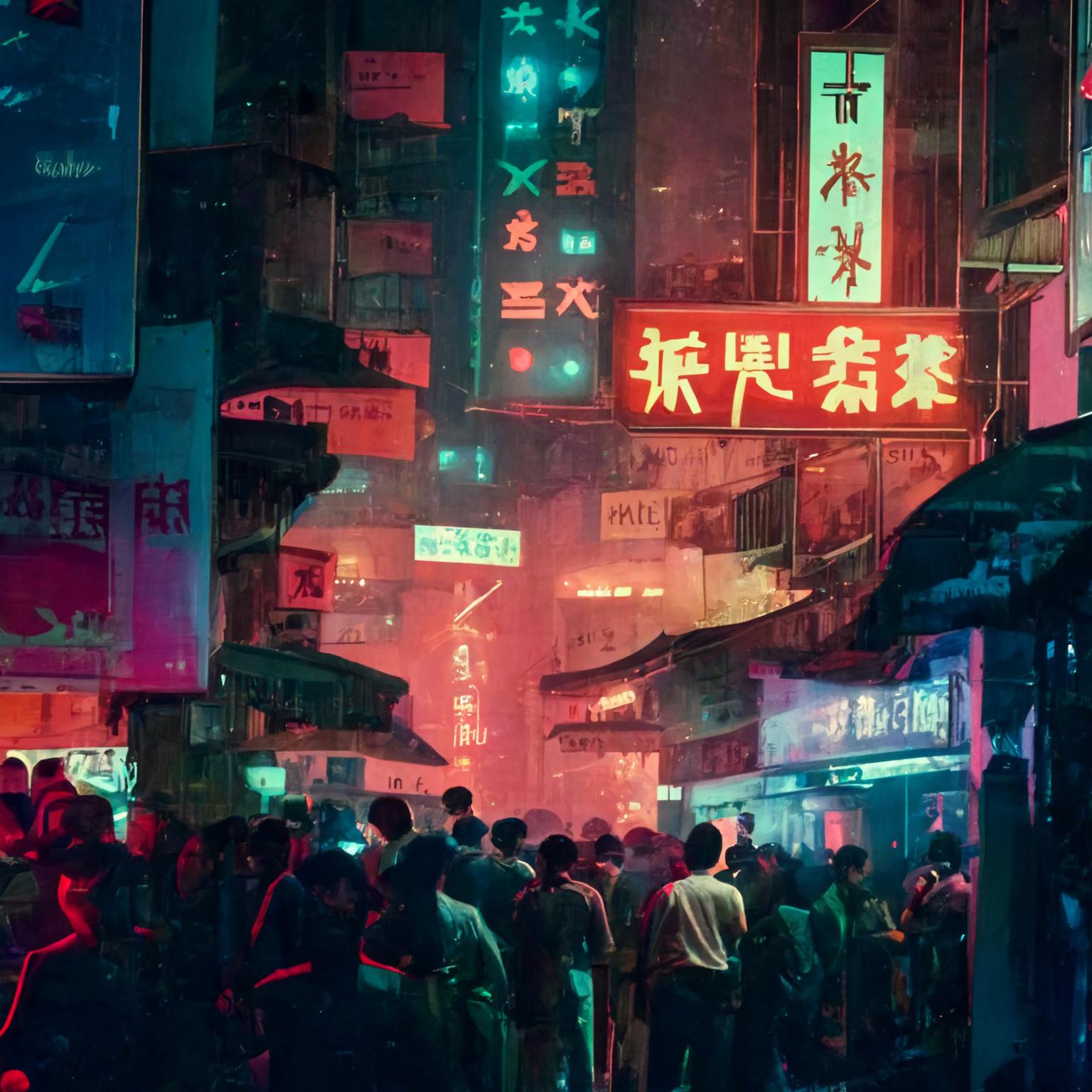 Kowloon City at Night