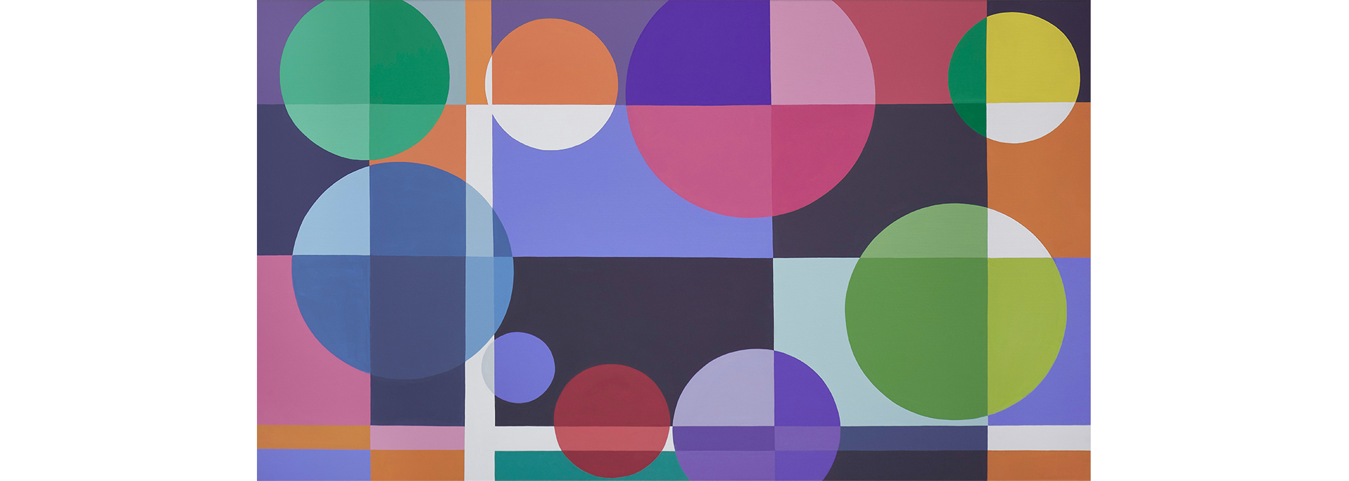 Untitled, 2019. Acrylic on canvas, 89 x 168 cm.