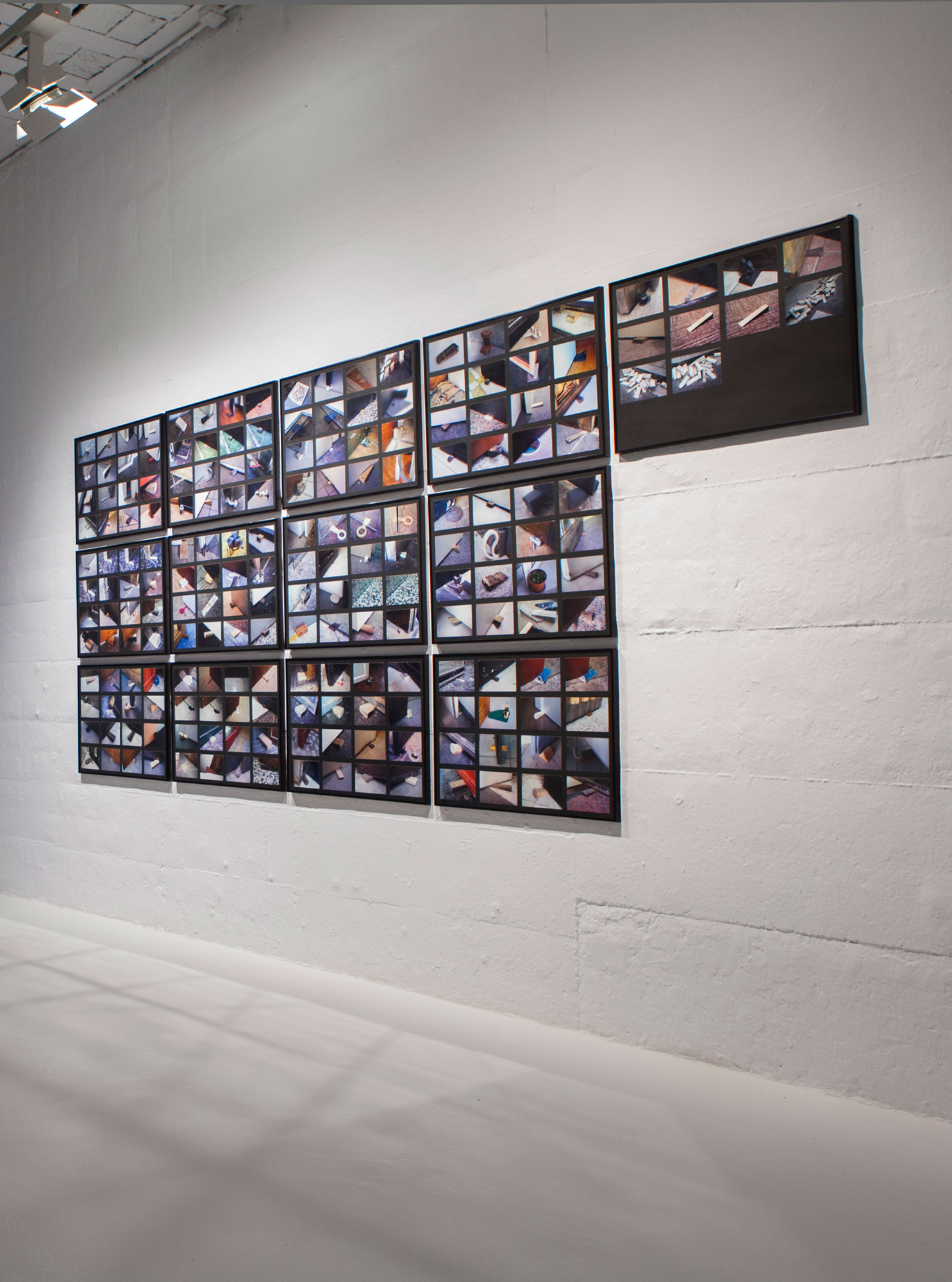 Door Wedges, 2012202 C-Prints,&nbsp;10 x 15 cm. each13 panels, 50 x 70 cm. eachOverall dimensions may vary