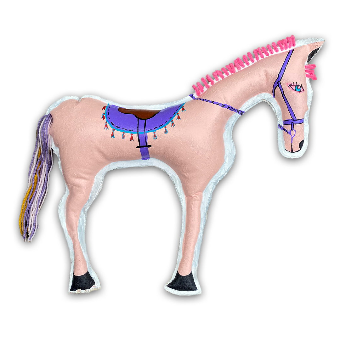 Sugar the Horse, 17 x 17 inches, Canvas and Acrylic, 2020.