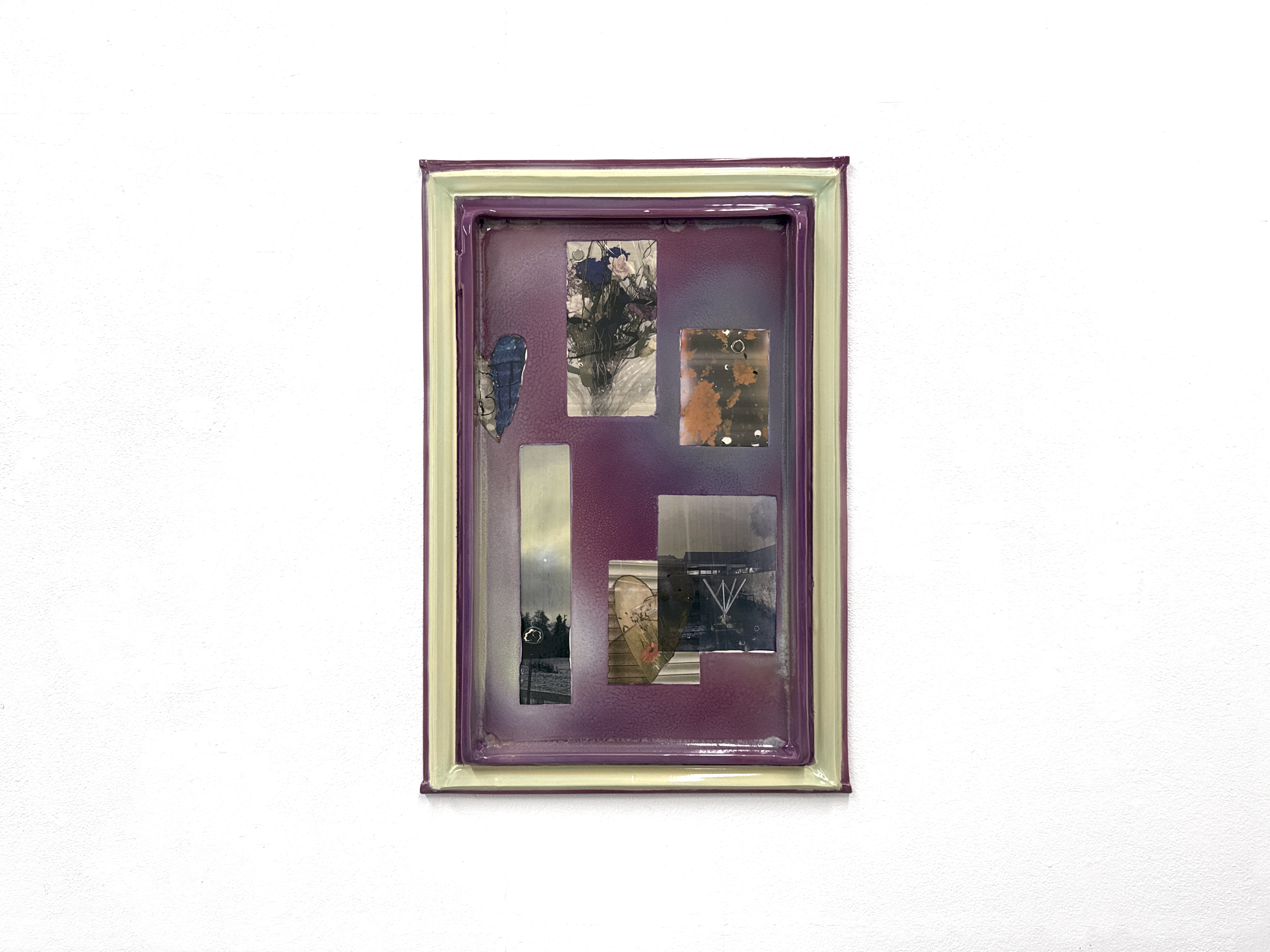 Single Fridge (Winter), 2025, Glazed ceramic, 70 x 48 x 5 cm