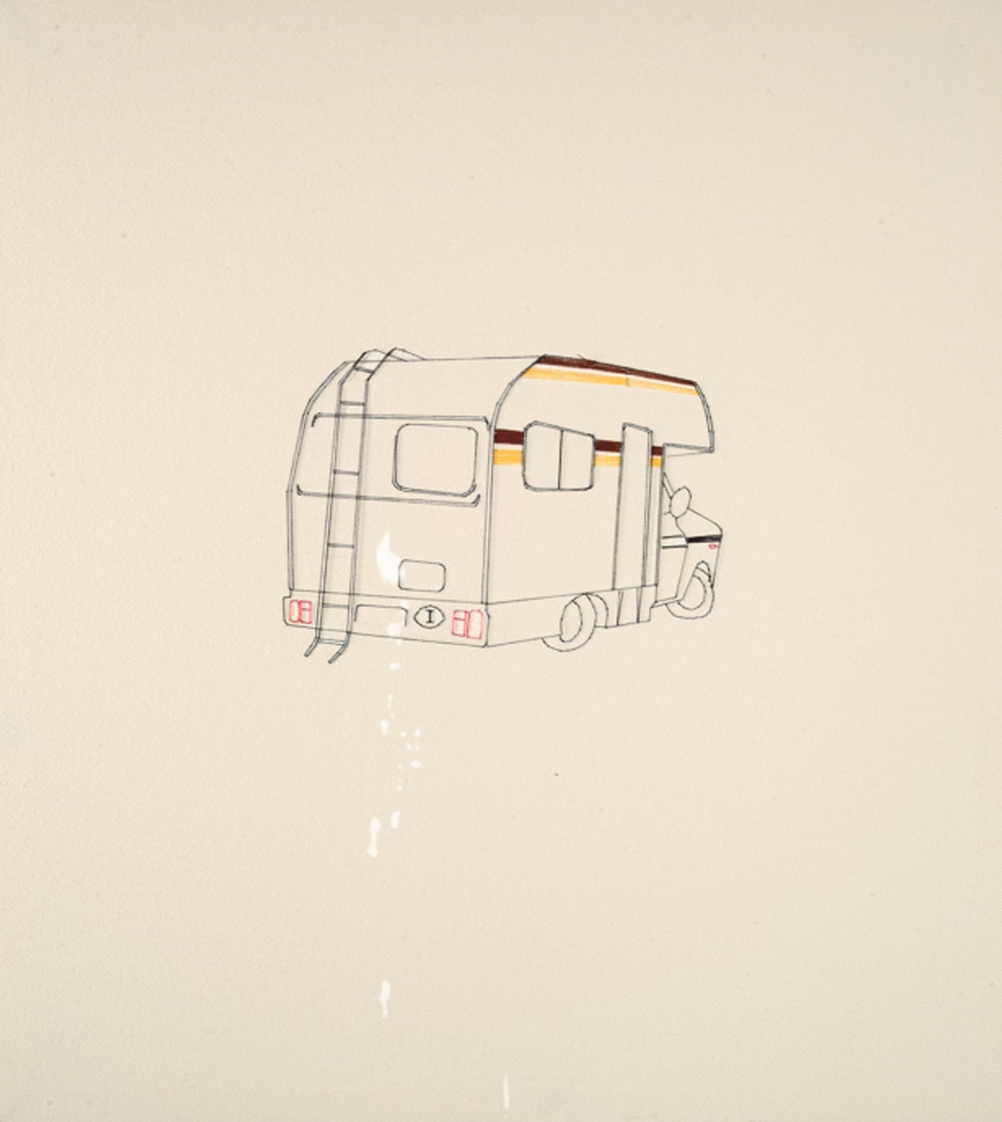 UNTITLED | Acrylic and hand embroidery on canvas | 50 x 40 cm | 2003