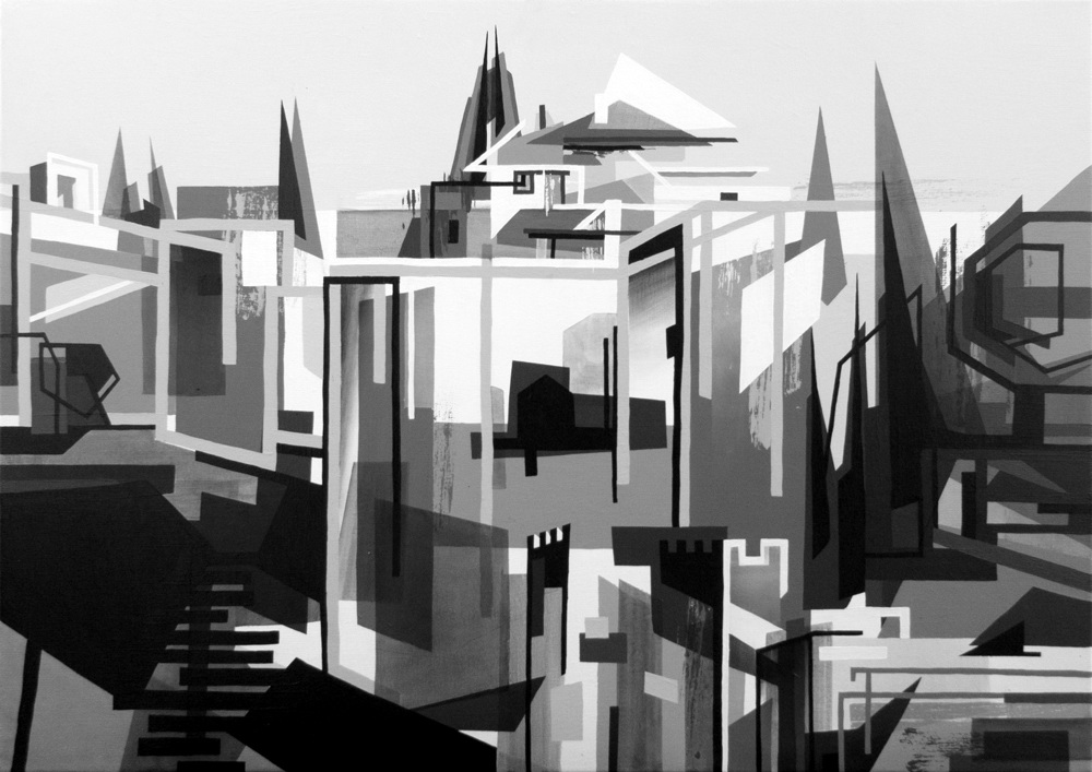 MITUNTER WANDELN  ·  acrylic on canvas  ·  50 x 70 cm