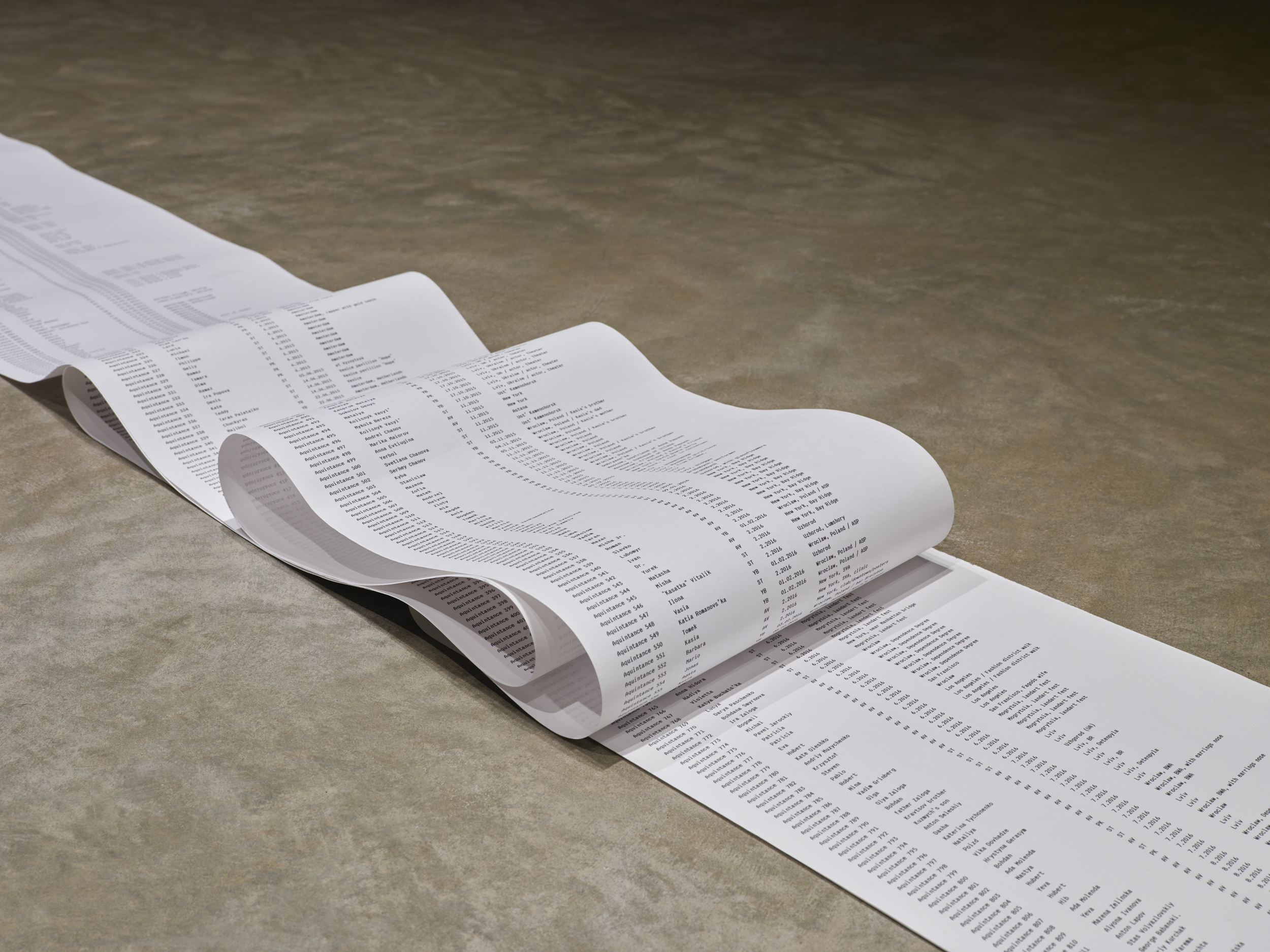 Open Group, "Untitled," 2015–ongoing. Installation view at 601Artspace.  Photo by Flaneurshan.studio.