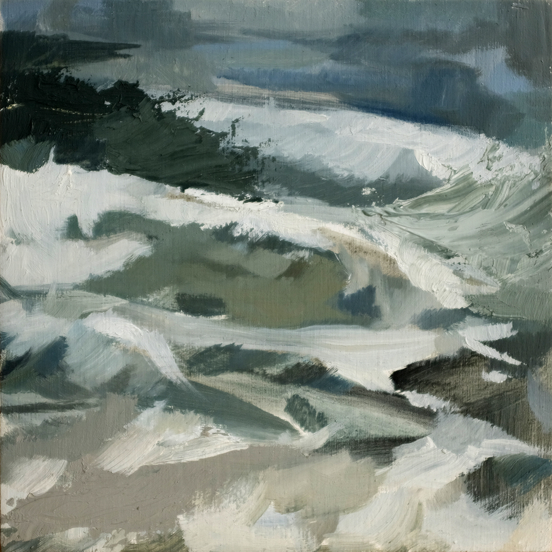 These Days, Oil on Panel, 6 x 6 in