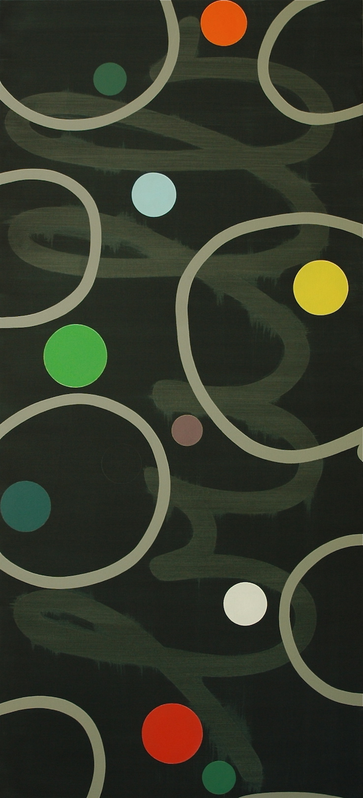 Untitled 2010, acrylic on canvas, 220 x 100 cm