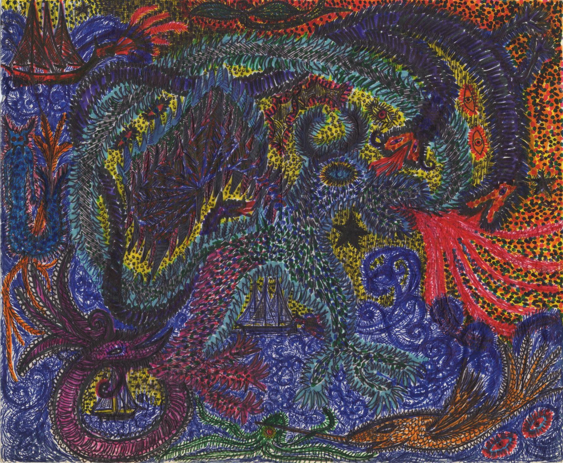 (11 x 8, ballpoint drawing)