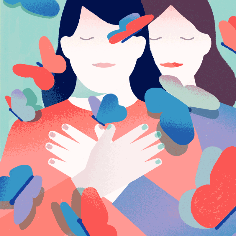support friends Illustration María Hergueta