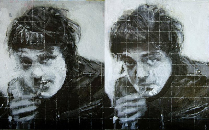 Double Portrait (2007 - )   acrylic on canvas  18x24”