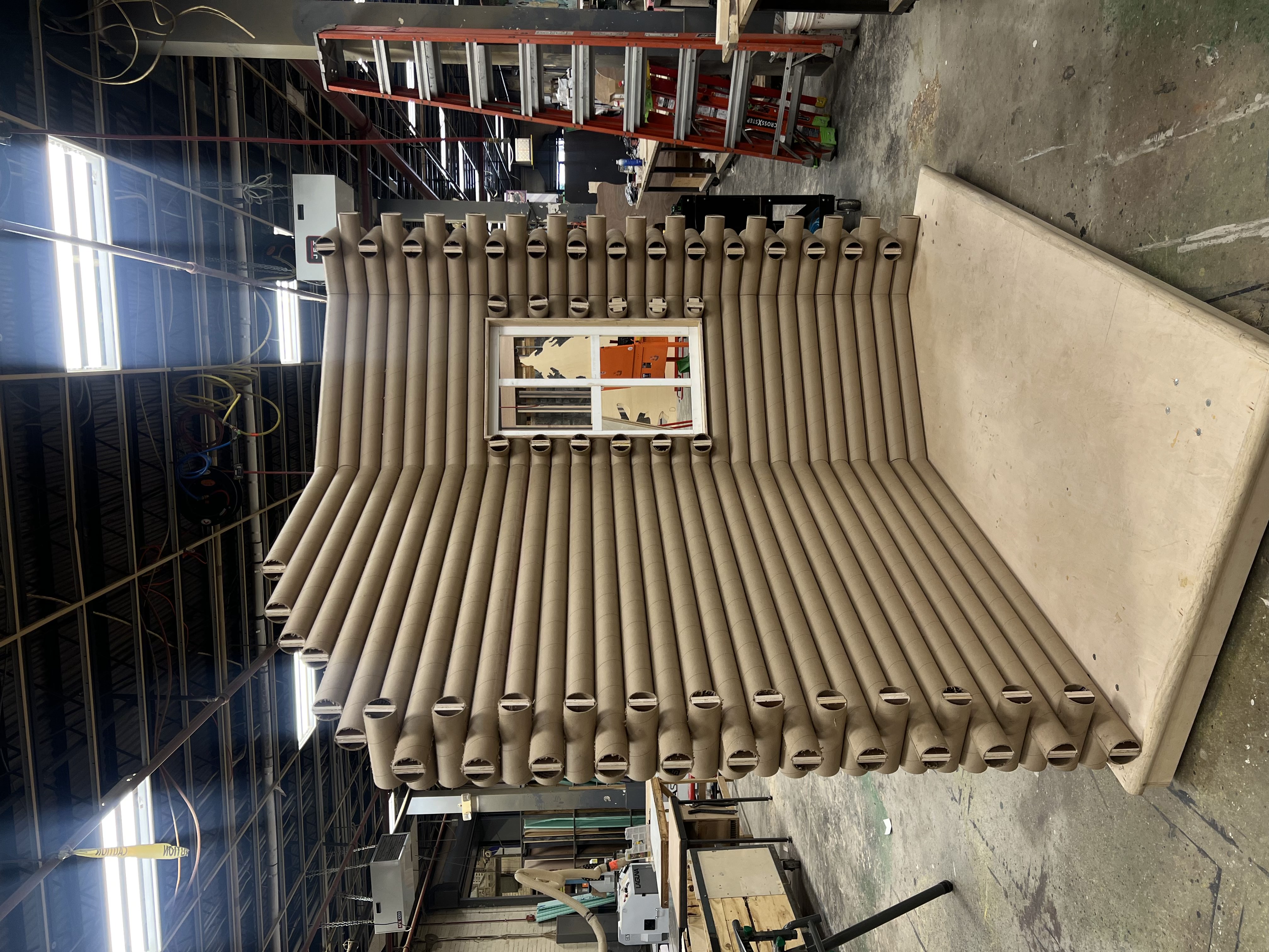 Assembled cabin before adding any treatment