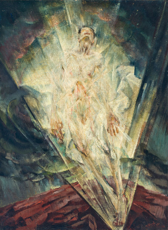 Maxim Kopf, Vize, 1920, olej na pl&aacute;tně, Foto: N&aacute;rodn&iacute; galerie Praha