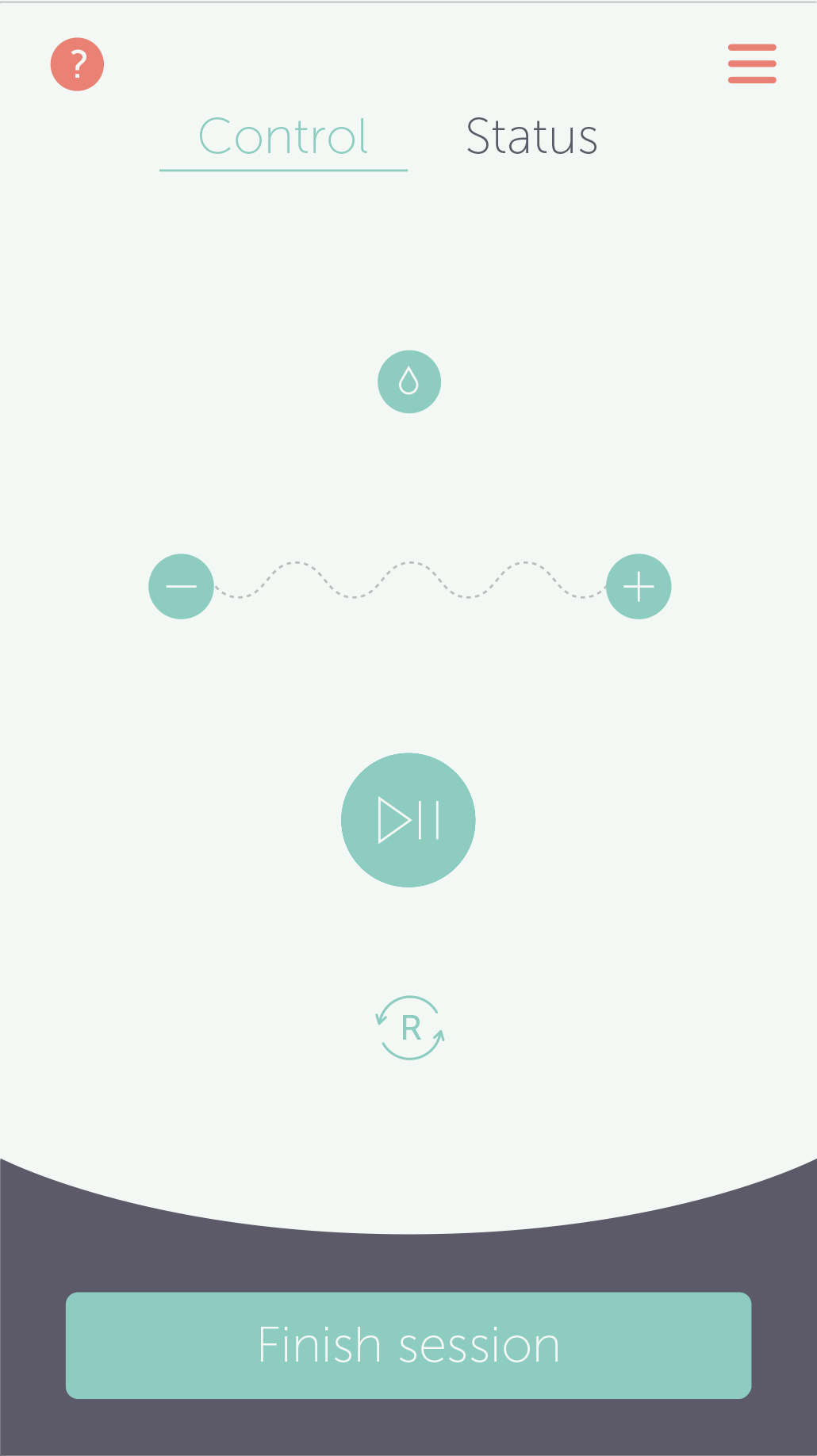 2. Control screen