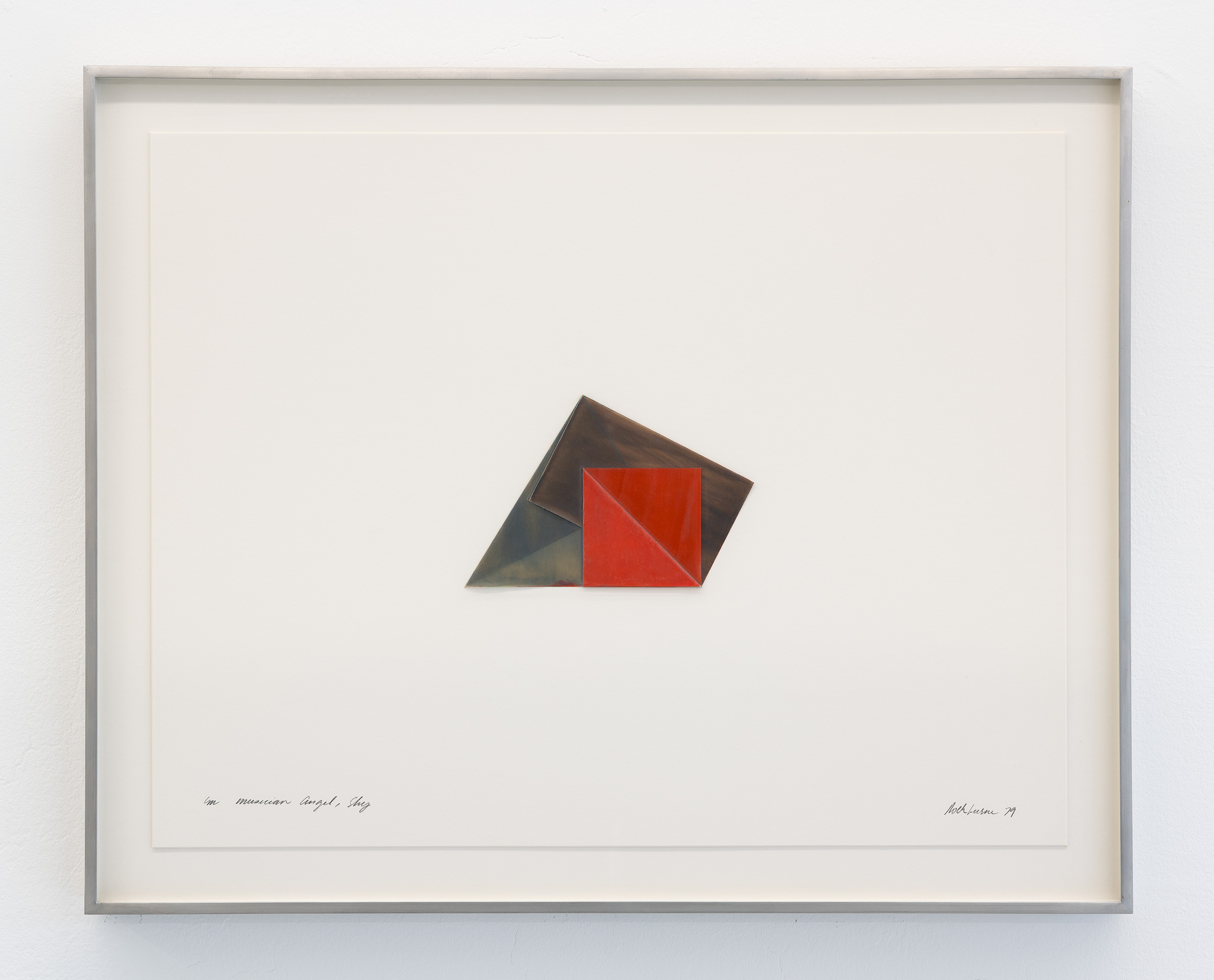 Dorothea Rockburne, Small Musician Angel - Sky, 1979. Water color and colored pencil on vellum. 21 x 26 in. (53.3 x 66 cm.)