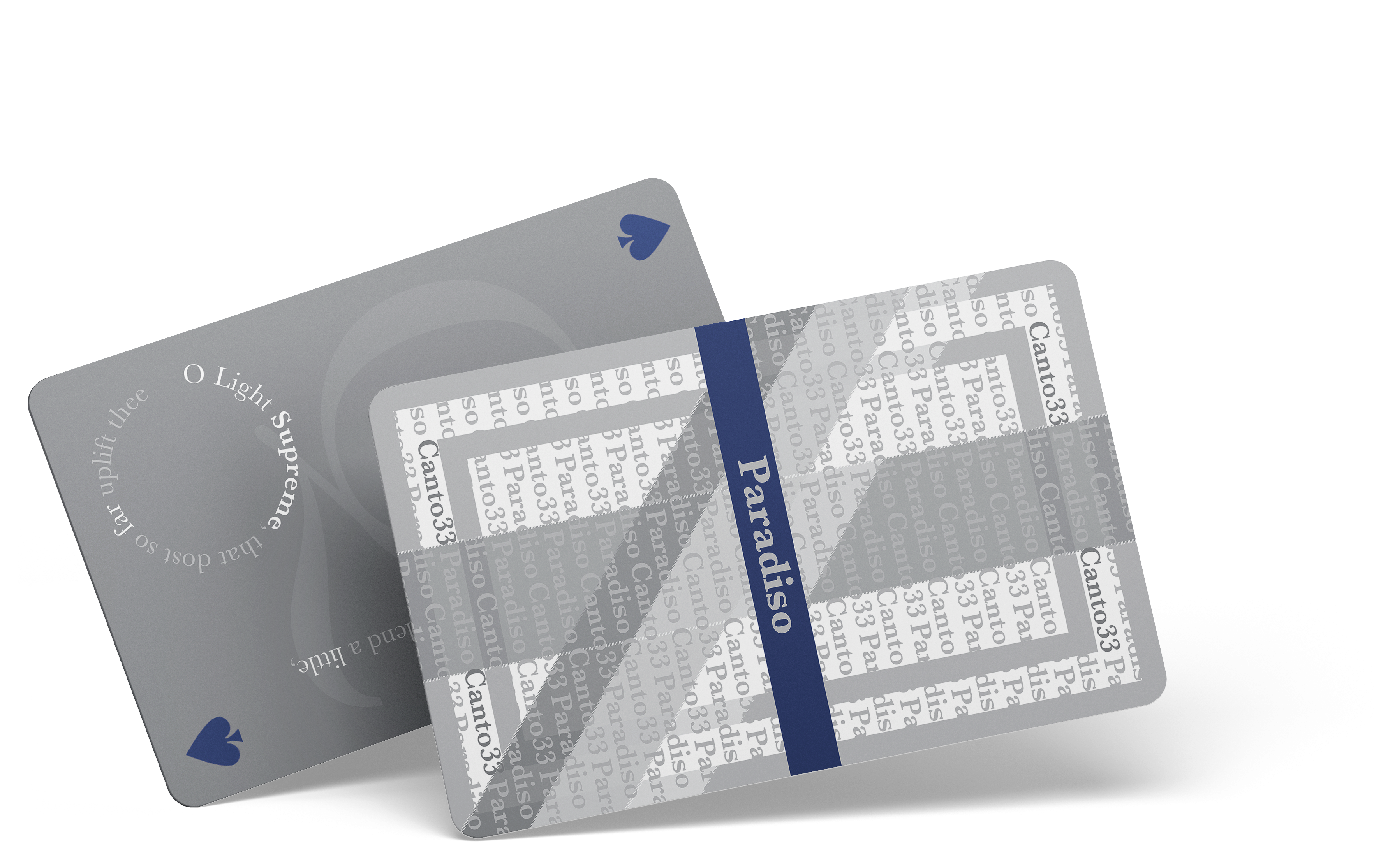 DANTE'S PARADISO AS PLAYING CARDS