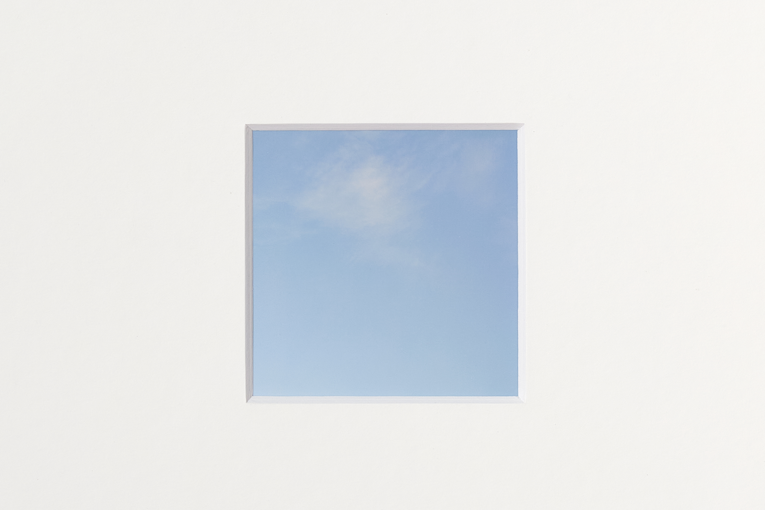 James Webb, The sky over Nagasaki (2005 - 2025) | Digital print on Fuji paper framed in Japanese Cedar, 46,5 x 38 x 3 cm; 10 x 10 cm (image size) (detail)
