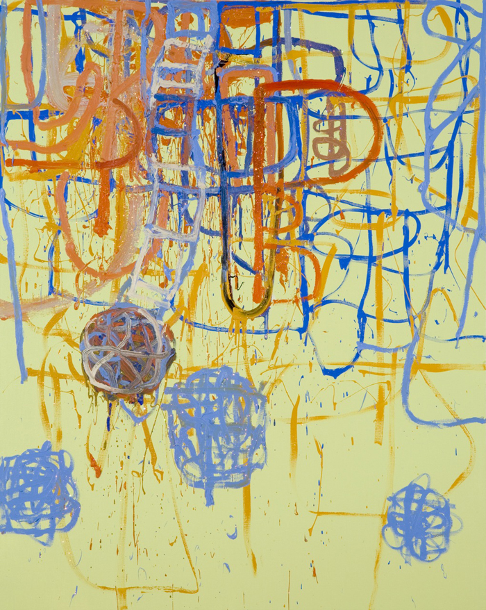 Halo 11, oil on canvas with crystallina powder, 60x48in