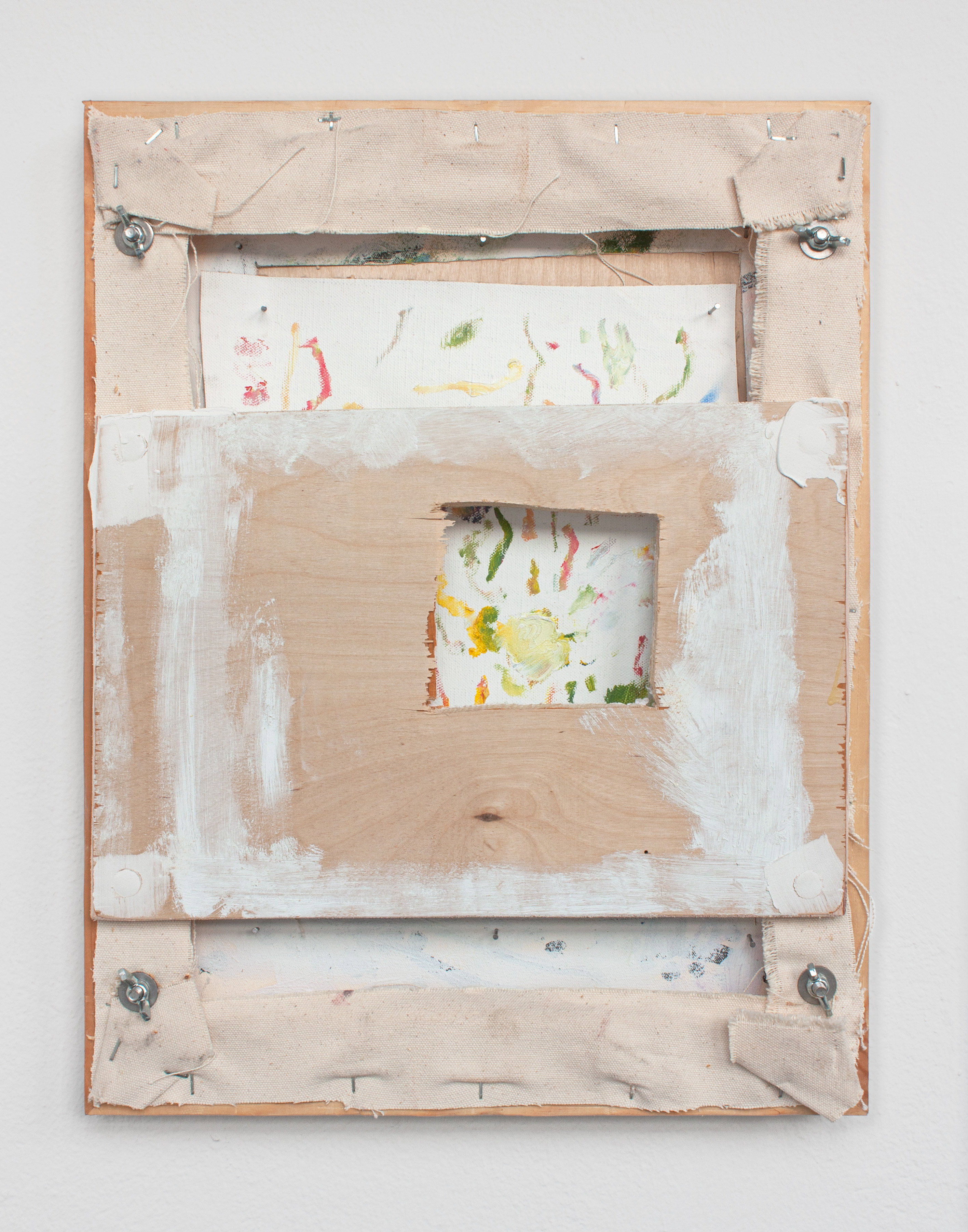 Choked Rife view, 2021  Oil, canvas, wood  40 x 30 x 7 cm