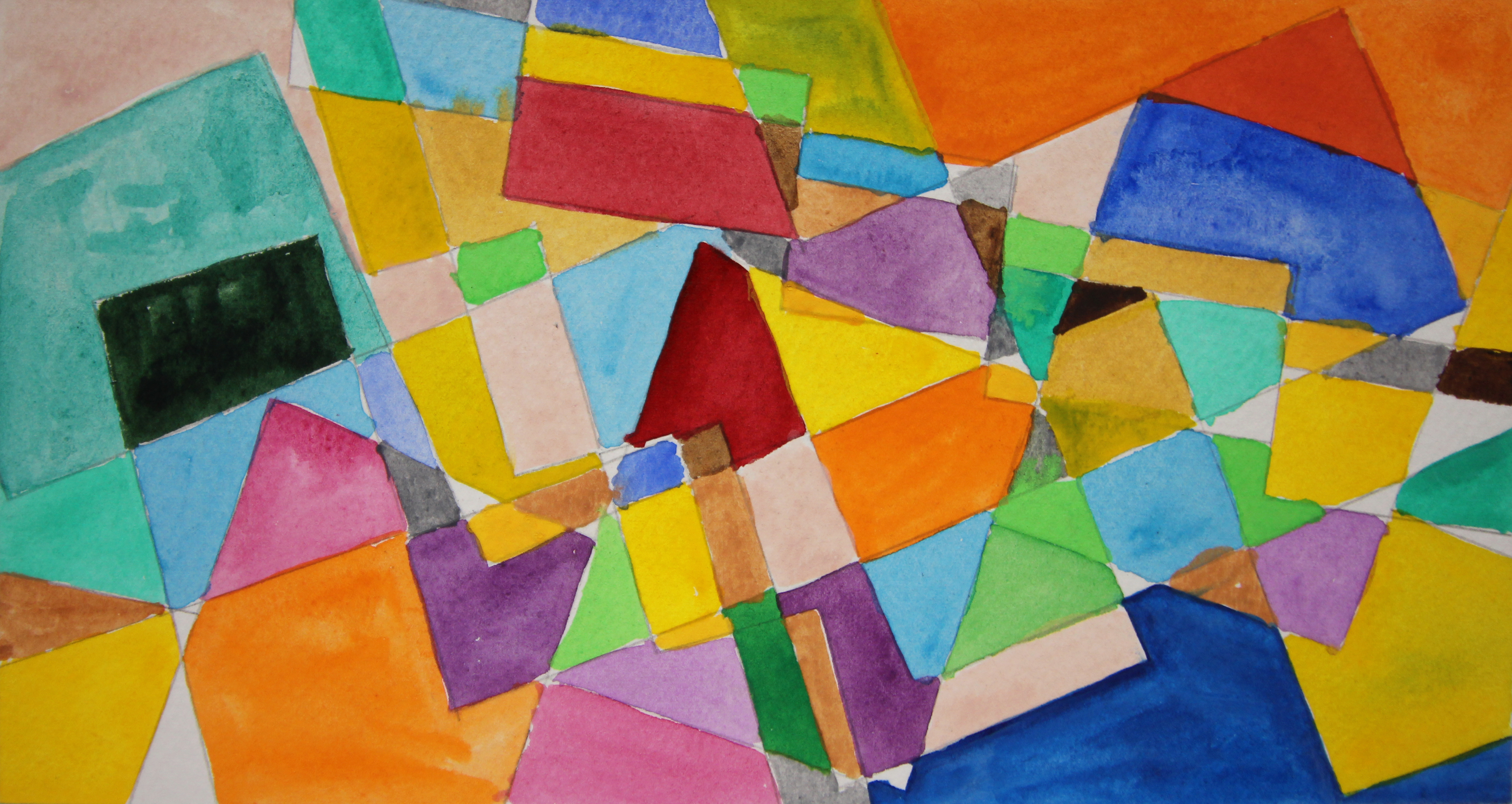 Sin t&iacute;tulo, 2009. Acuarela y l&aacute;piz sobre papel, 12 x 23 cm.