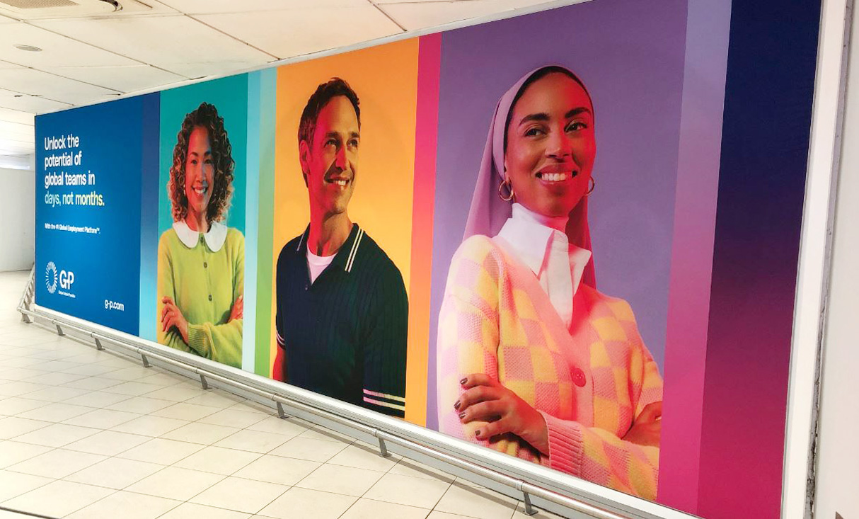 London, UK: London City Airport: Arrivals Walkway Wrap & Departure Lounge