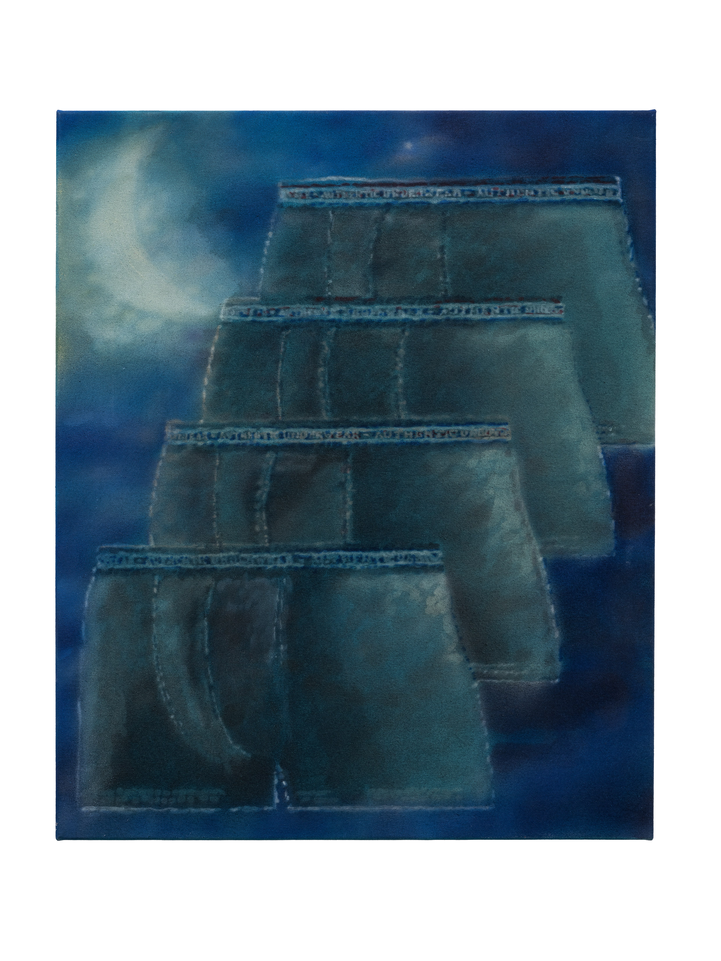 authentic underwear, 2023, acrylic on canvas, 72 x 60 x 2,5 cm Photo: Rudolf Strobl