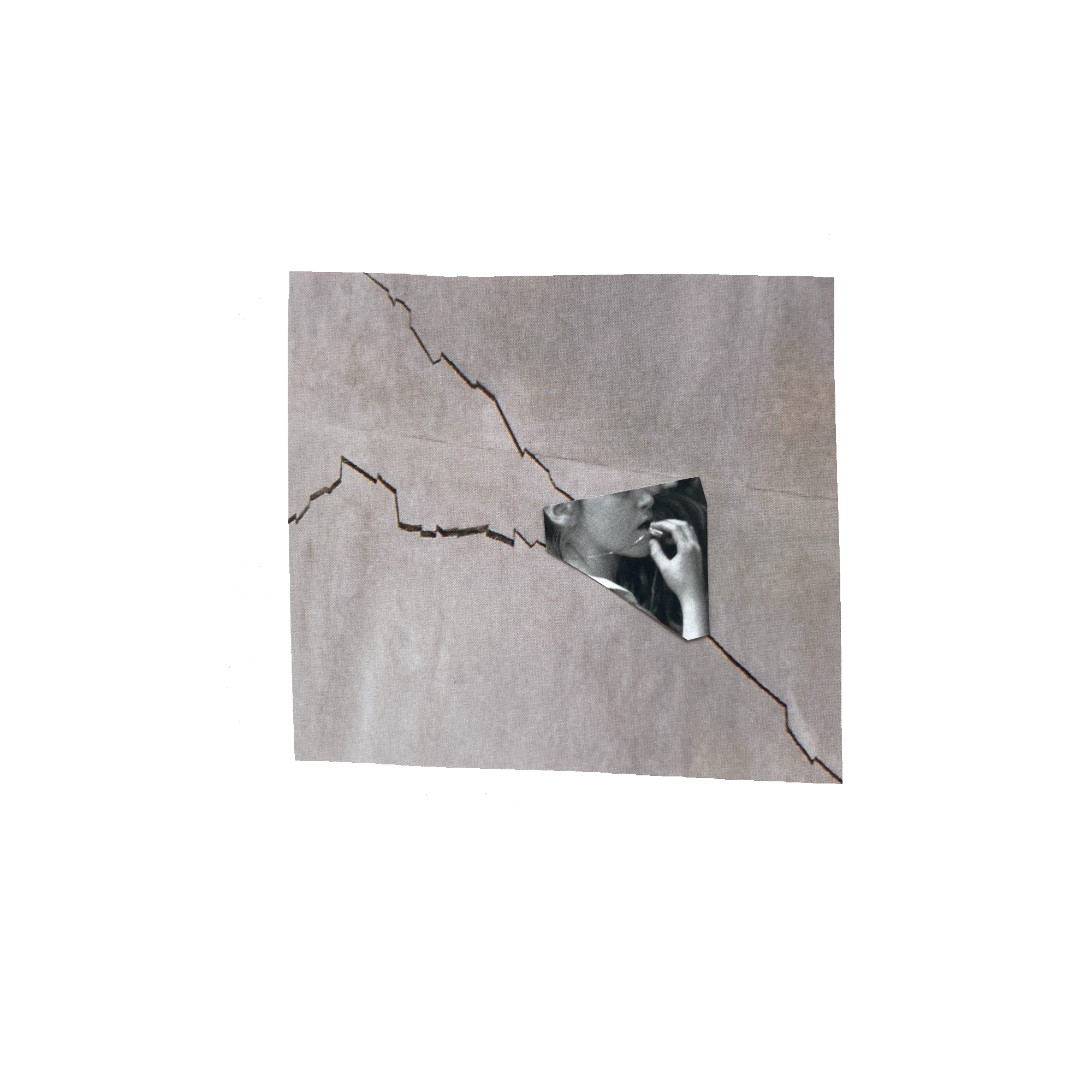 Fault lineshandcut collage, 2021