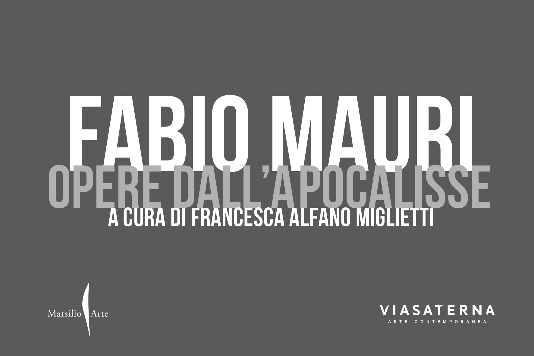 Presentazione del catalogo della mostra "Fabio Mauri, Opere dall'Apocalisse" edito da Marsilio Arte