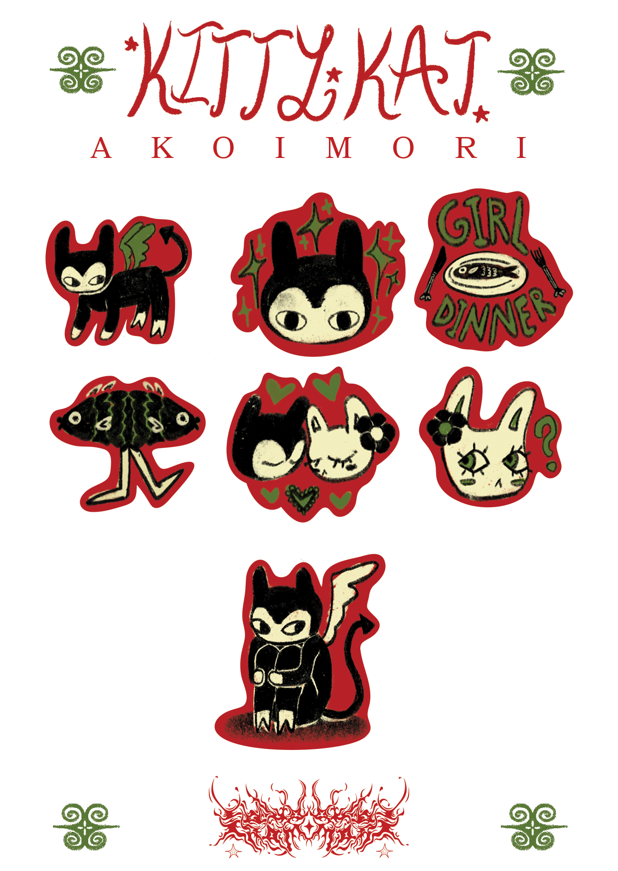 KittyKat Sticker Sheet 1